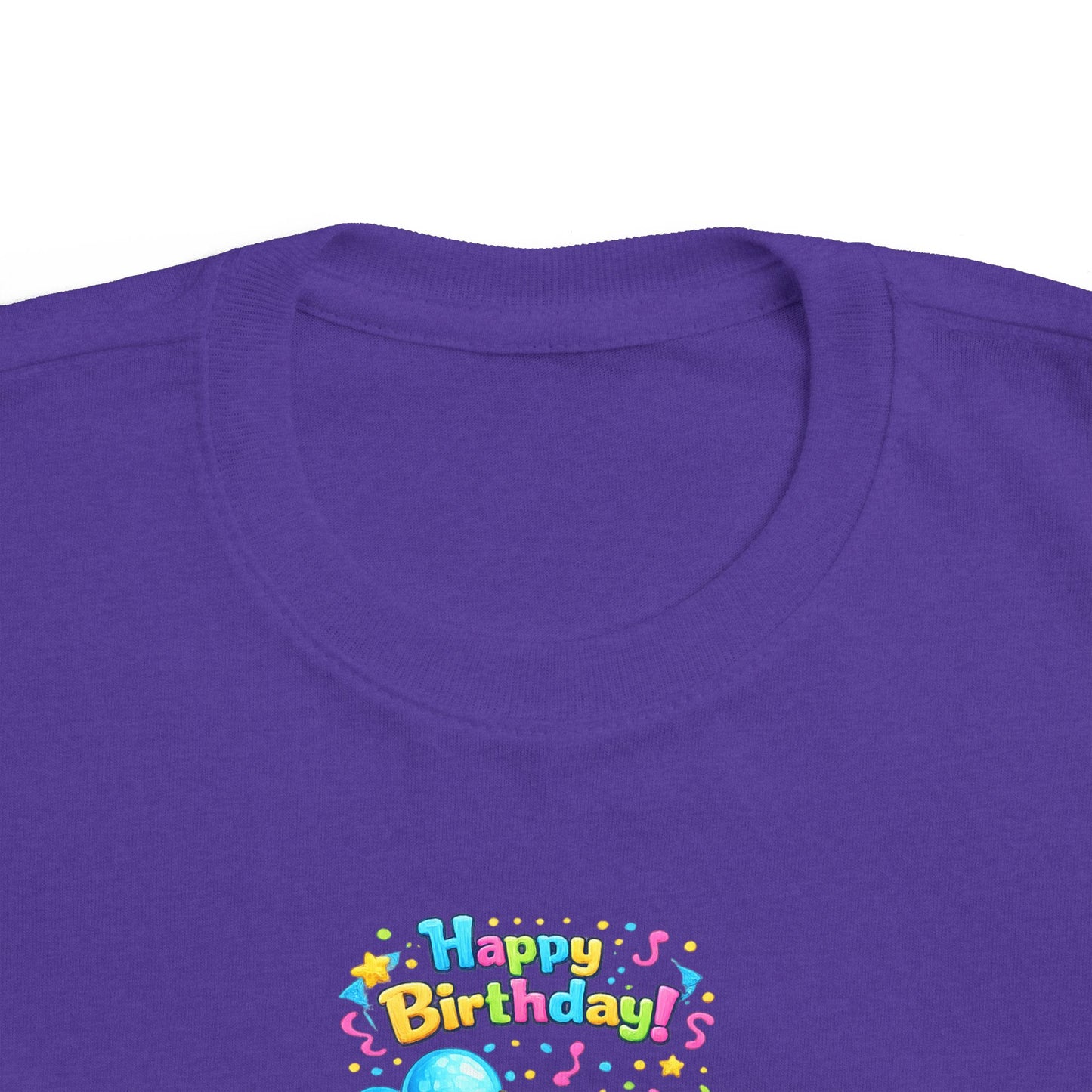 Toddler 2nd Birthday Tee — "Happy Birthday