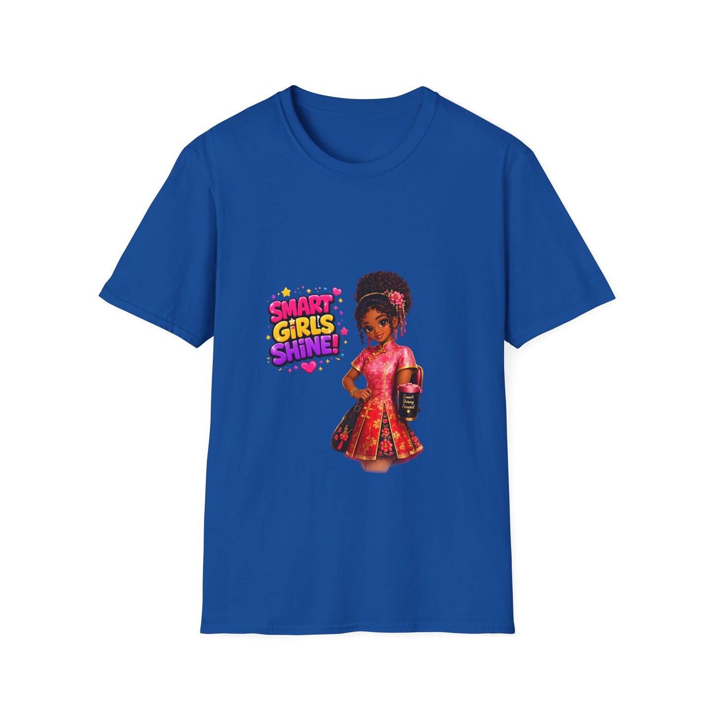 Smart Girls Shine! T-Shirt — Empowering Girl Power Graphic Tee