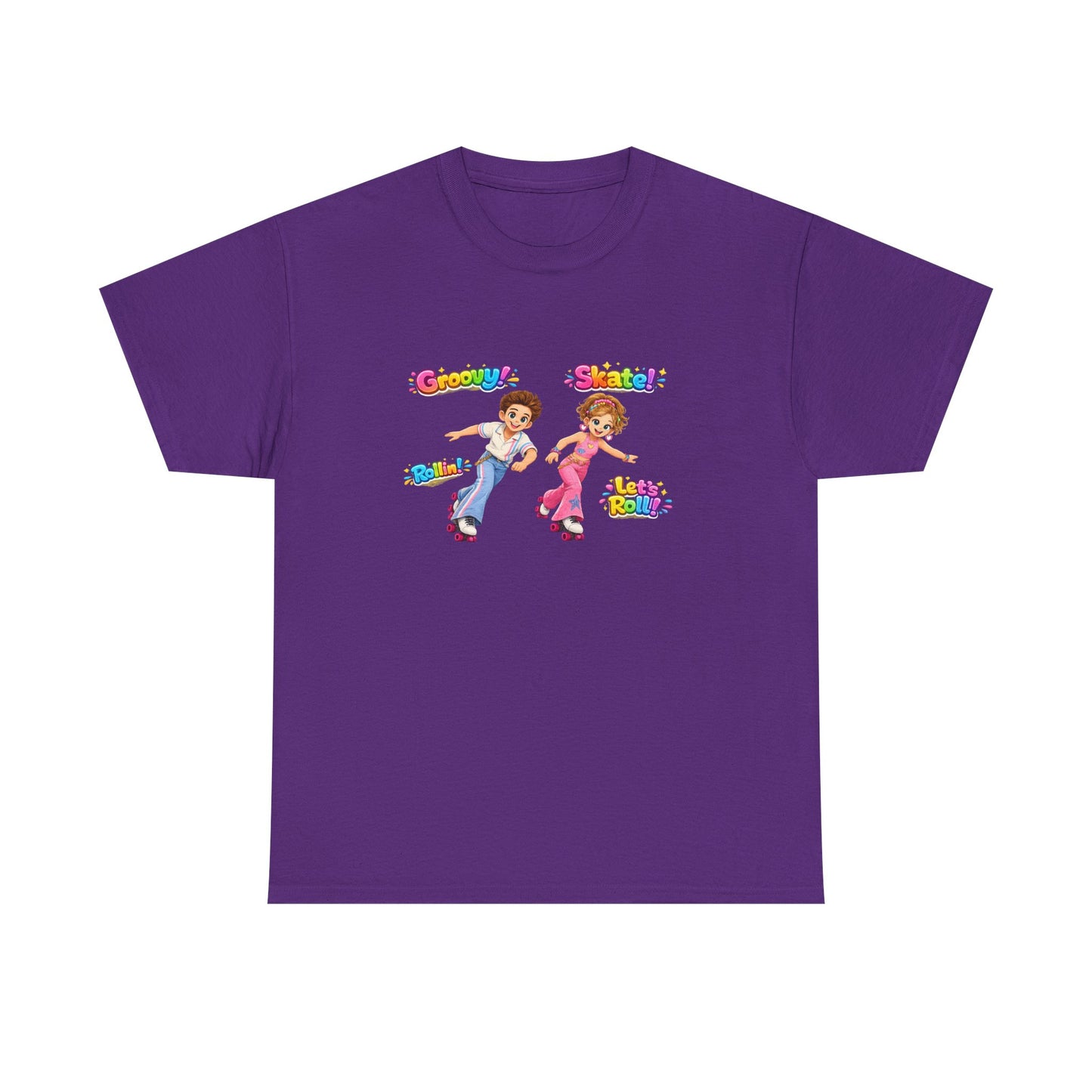 Kids Dance Party T-Shirt — "Groovy! Shake!" Retro Cartoon Kids Tee