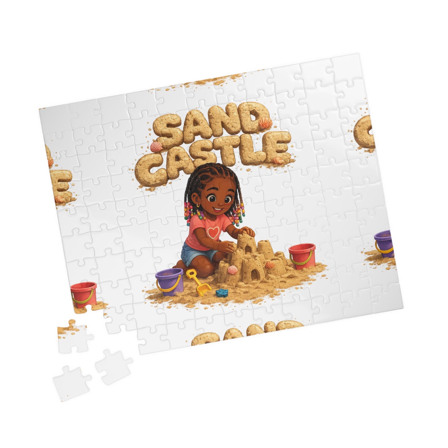 Sand Castle Puzzle — Kids Beach Jigsaw (110/252/520/1014 pcs)