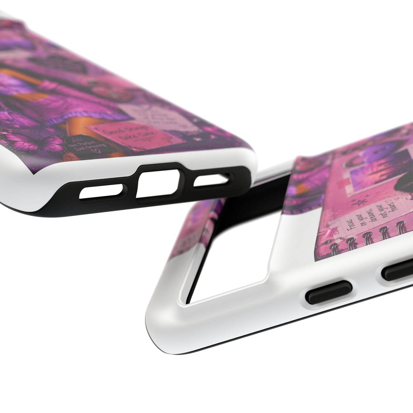 Purple Aesthetic Phone Case — Girl Collage 'Choose Yourself' Design