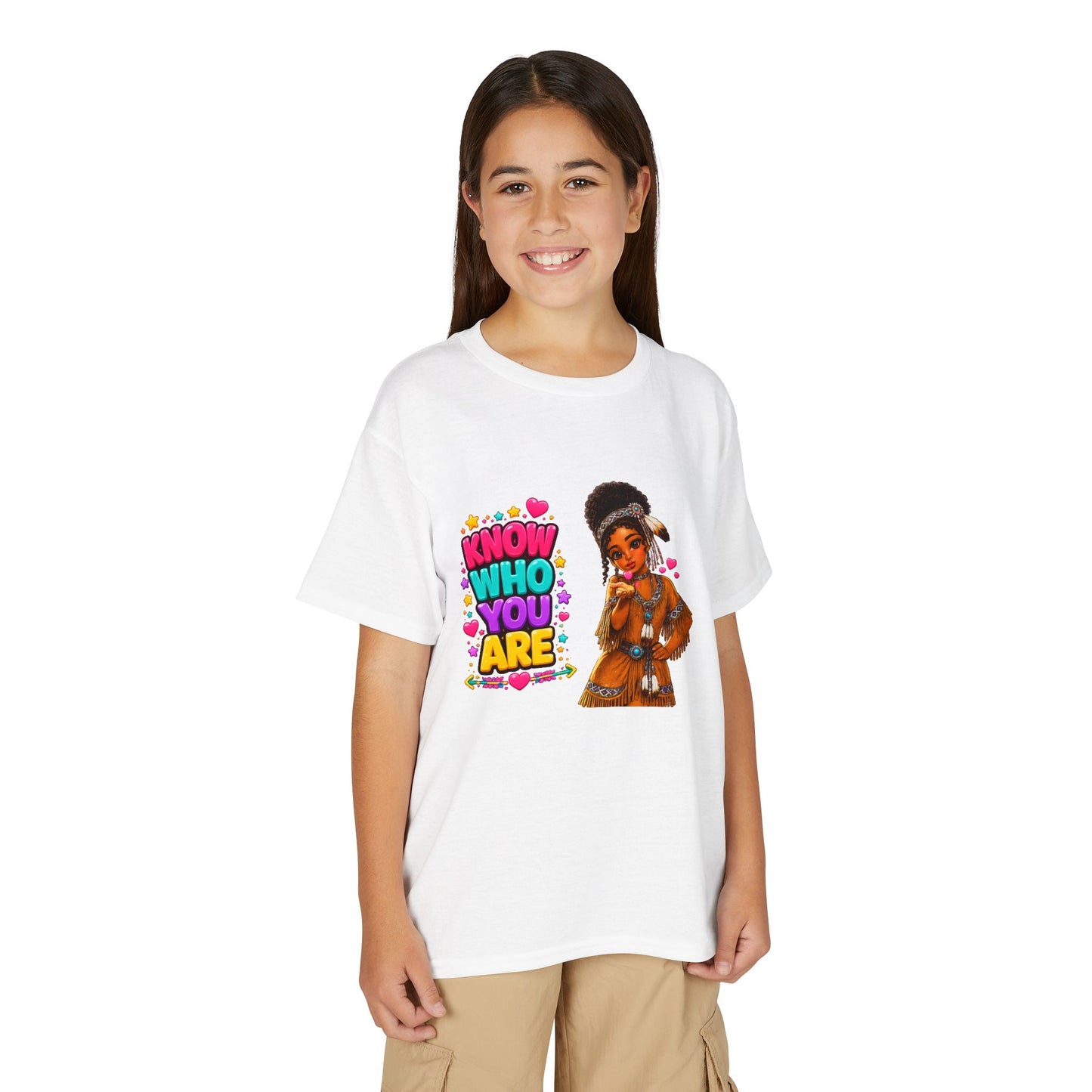 Know Who You Are Youth T‑Shirt — Empowering Girl Graphic Tee