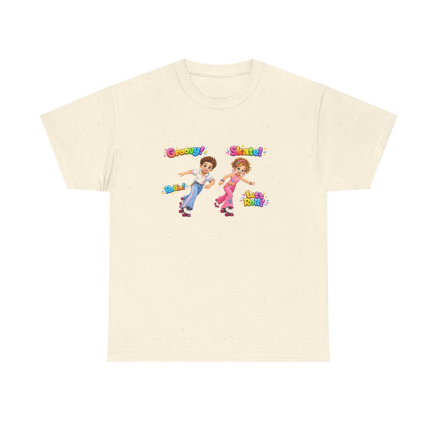 Kids Dance Party T-Shirt — "Groovy! Shake!" Retro Cartoon Kids Tee
