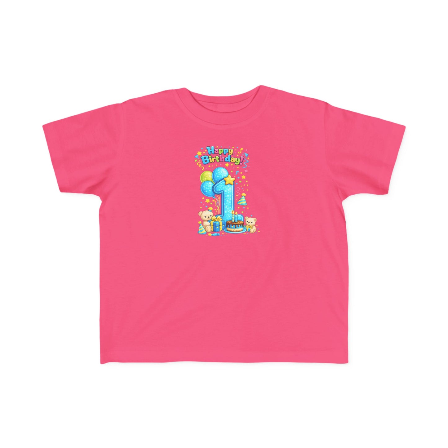 Toddler 1st  Birthday Tee — "Happy Birthday