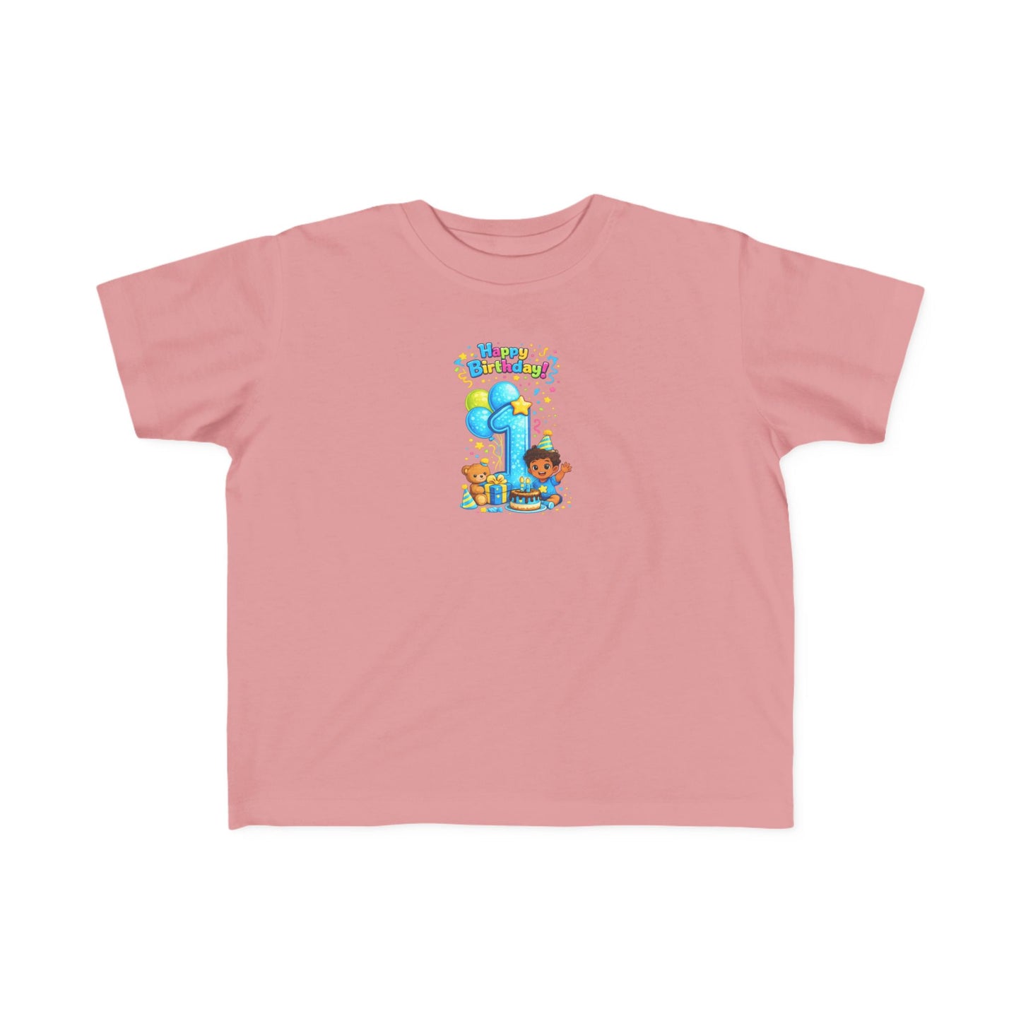Toddler 1st  Birthday Tee — "Happy Birthday