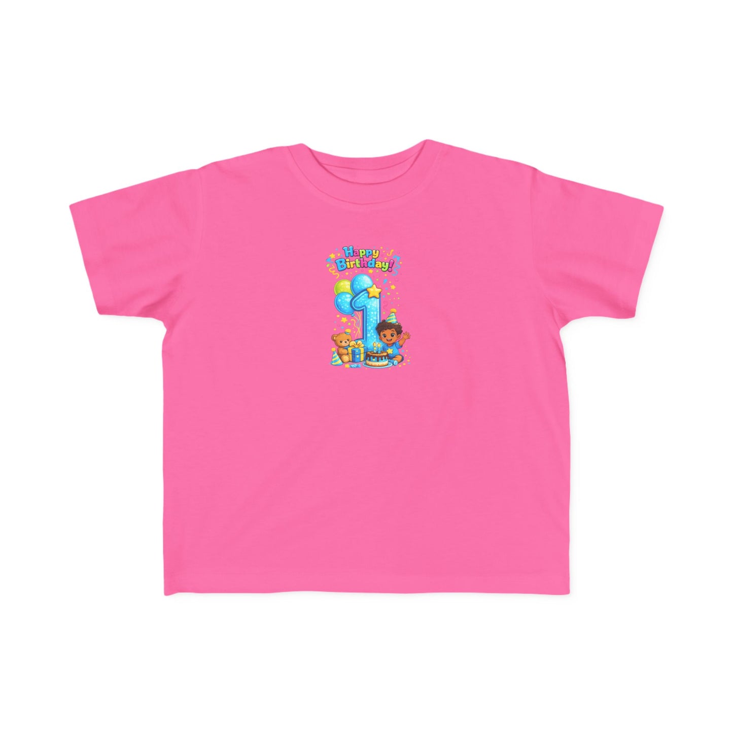 Toddler 1st  Birthday Tee — "Happy Birthday
