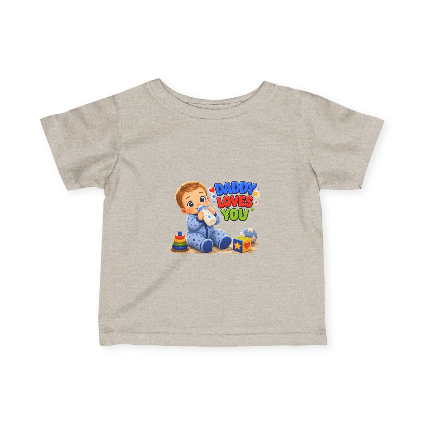 Daddy Loves You Infant Tee — Cute Baby Boy Graphic Shirt
