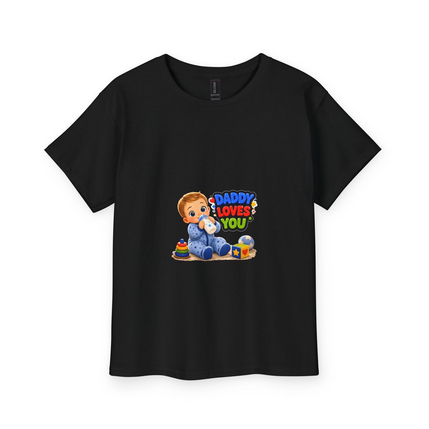 Youth Tee — Cute Baby 'Daddy Loves You' Graphic Shirt