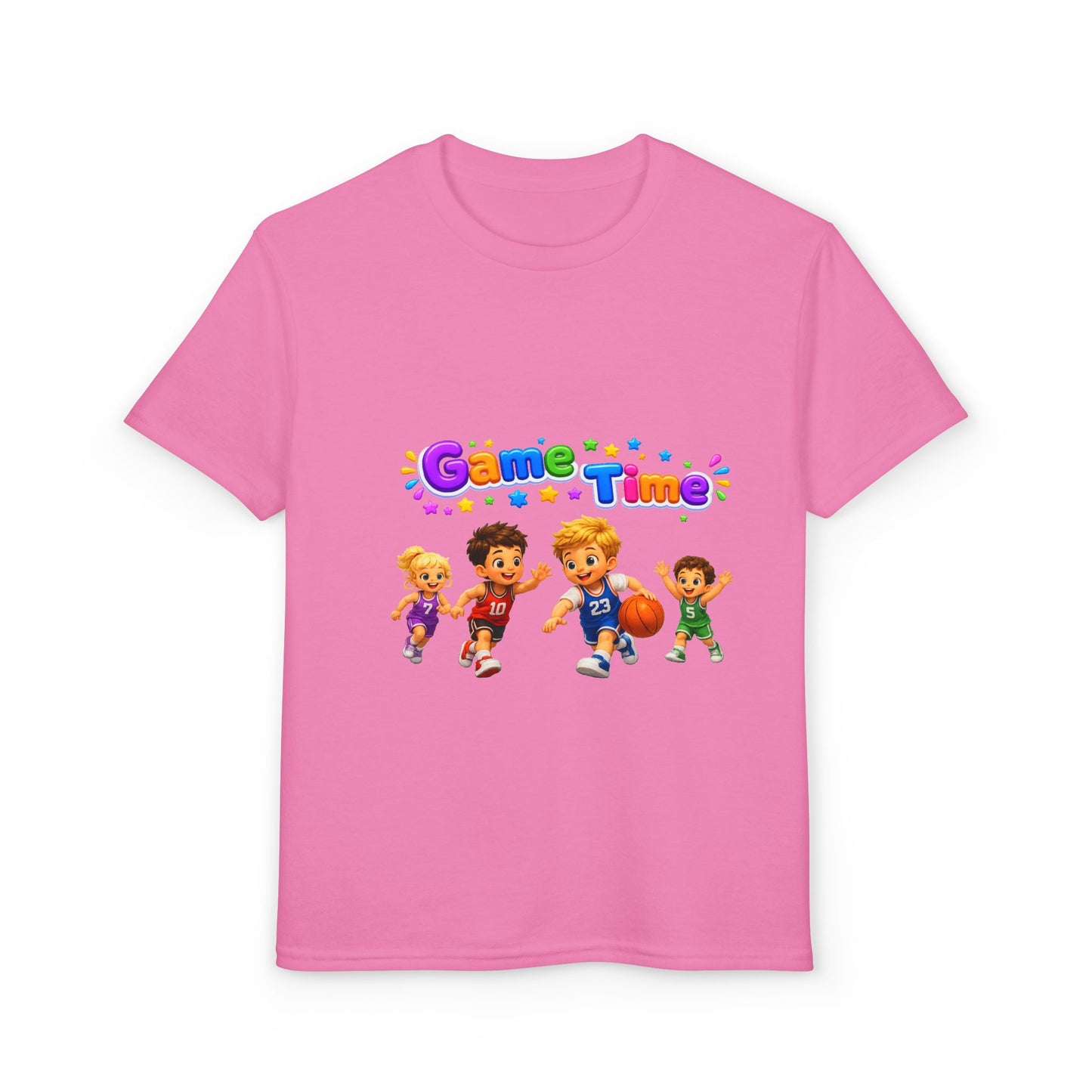 Kids T-Shirt — "Game Time" Playful Sports Graphic Tee for Boys & Girls