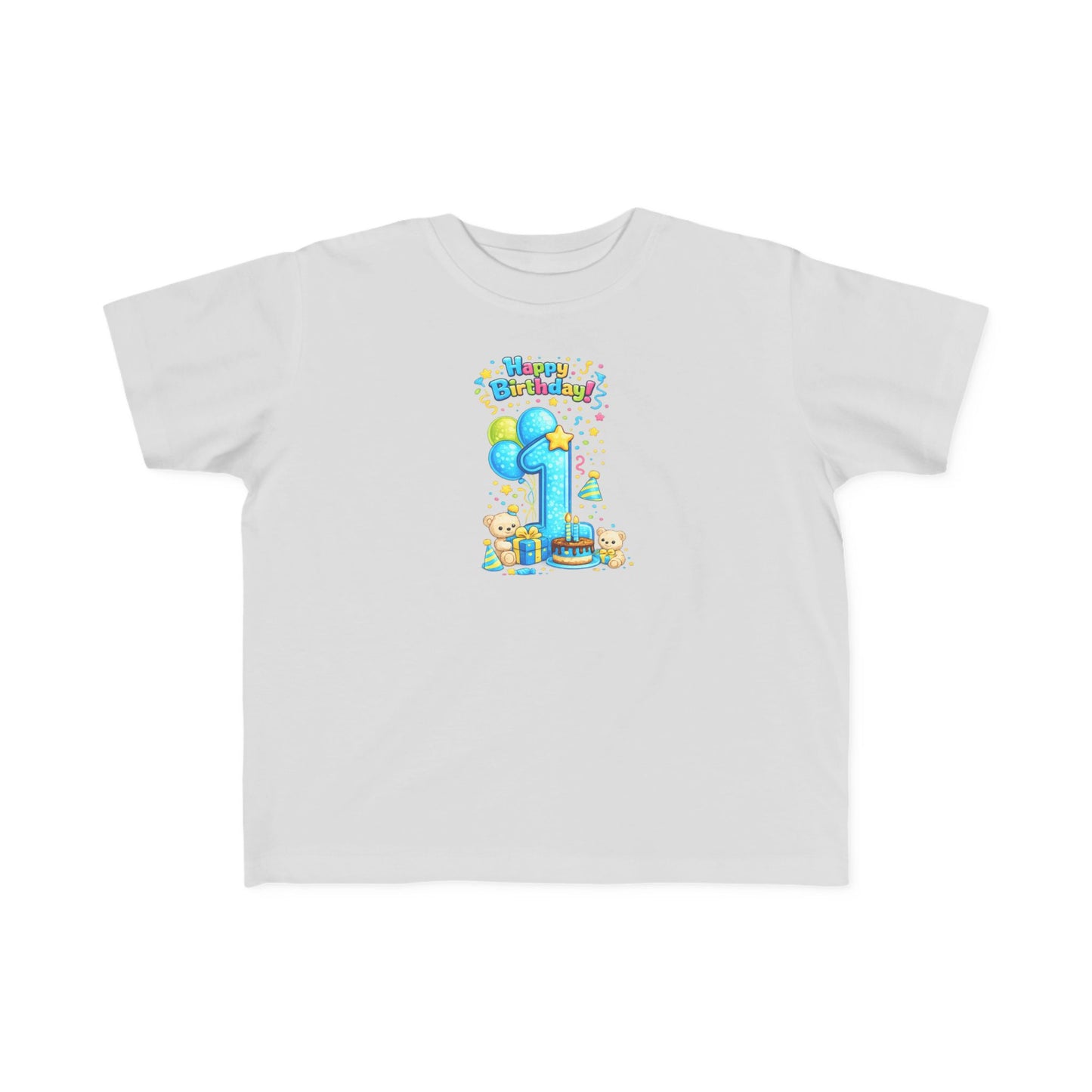 Toddler 1st  Birthday Tee — "Happy Birthday