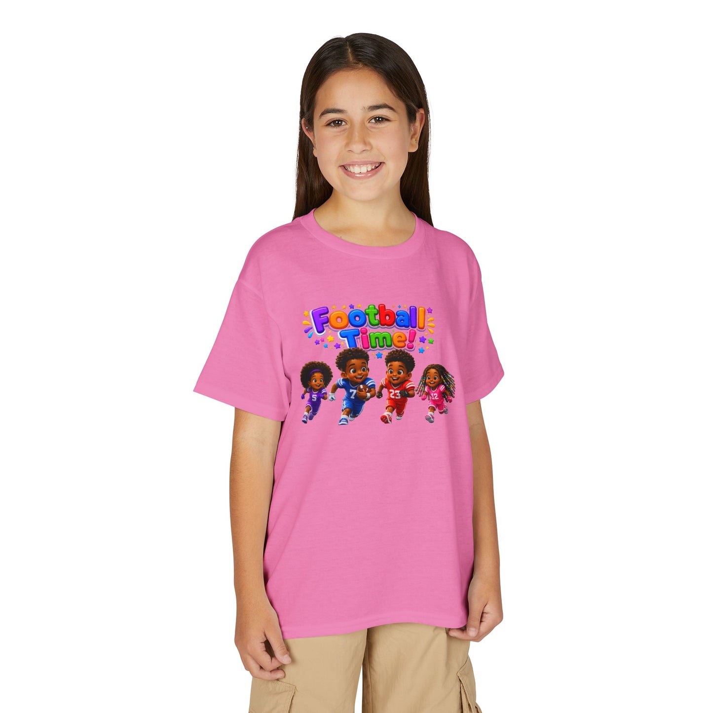 Youth T-Shirt — "Football Time" Kids Graphic Tee