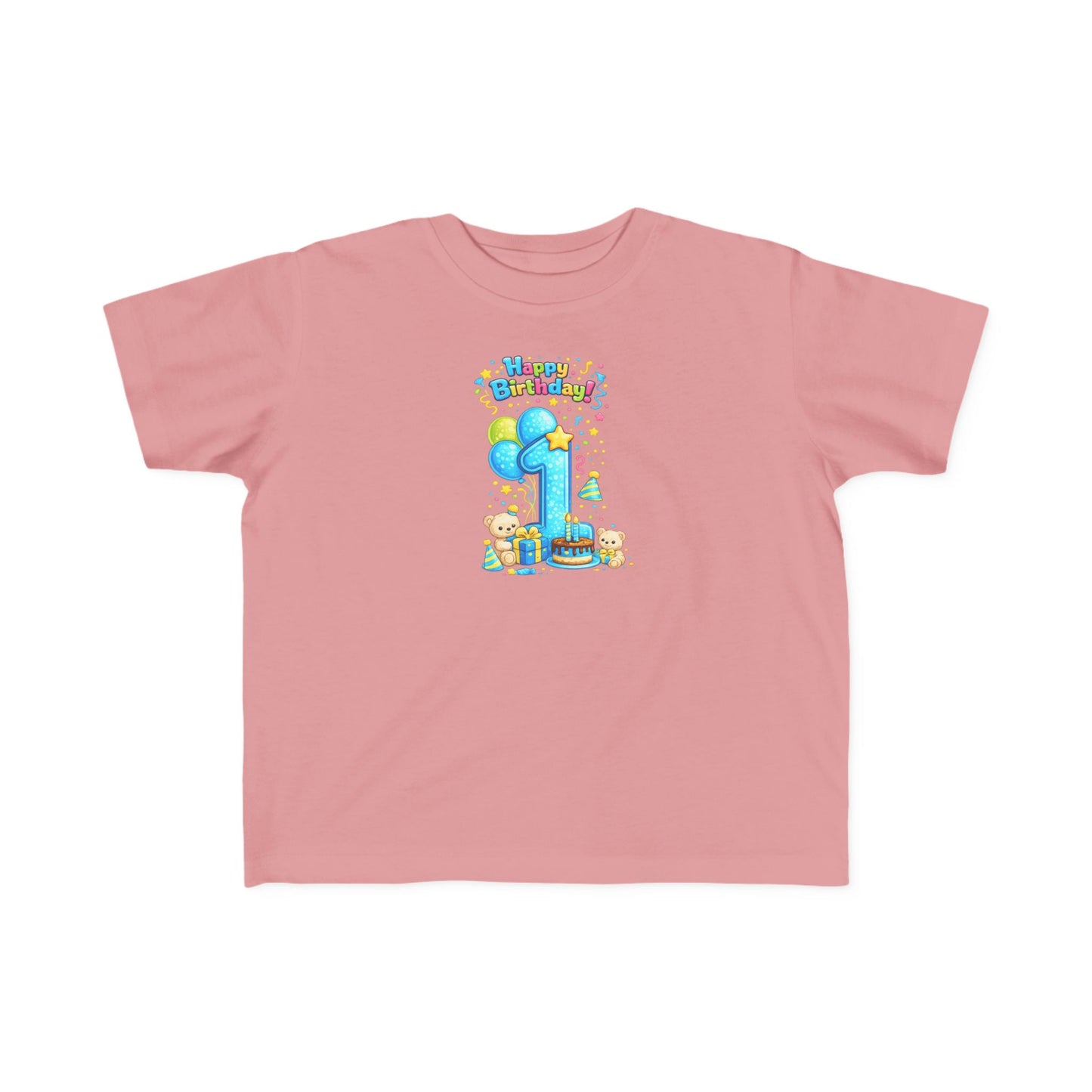 Toddler 1st  Birthday Tee — "Happy Birthday