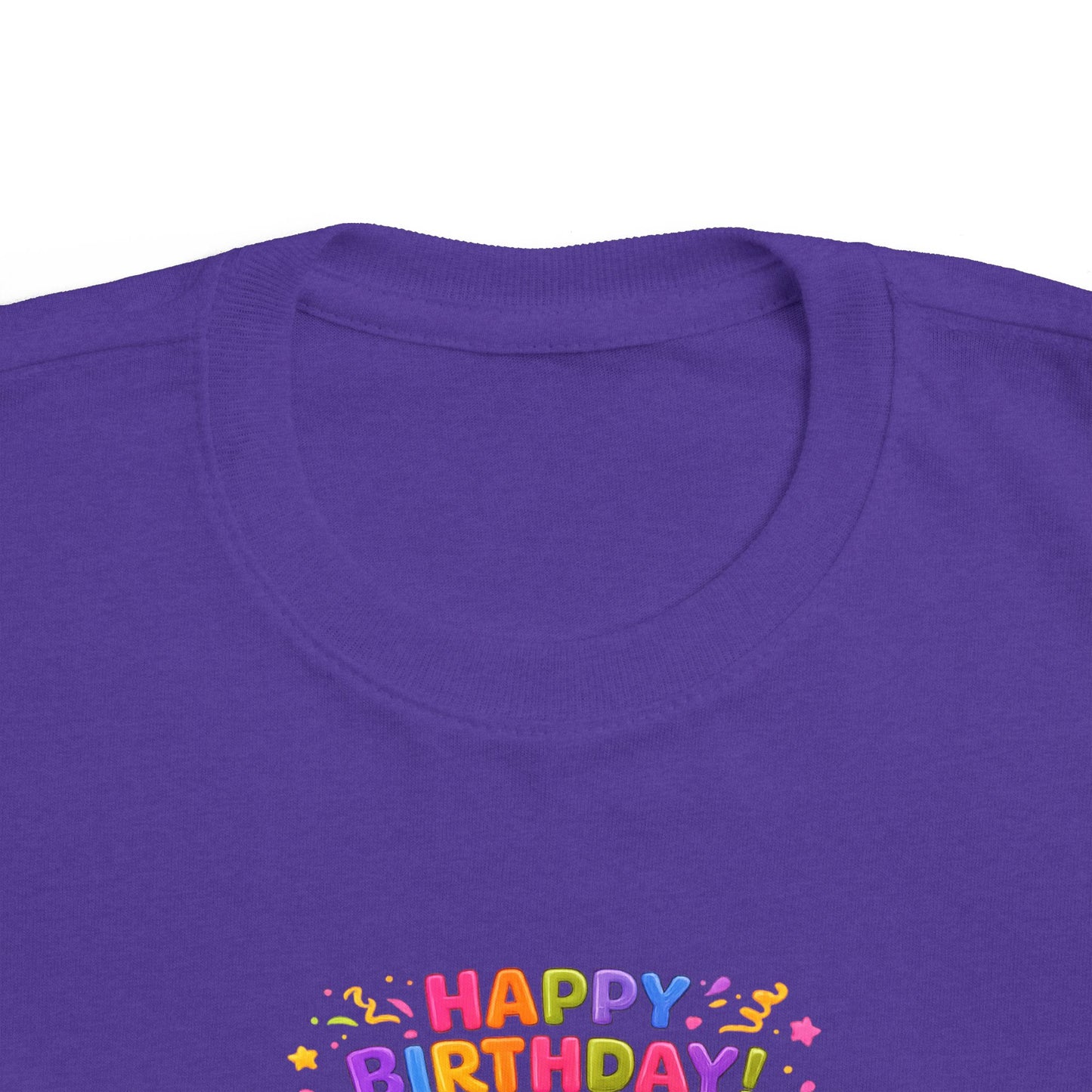 Toddler Birthday Tee — "Happy Birthday 2" Girl Balloon Party Shirt