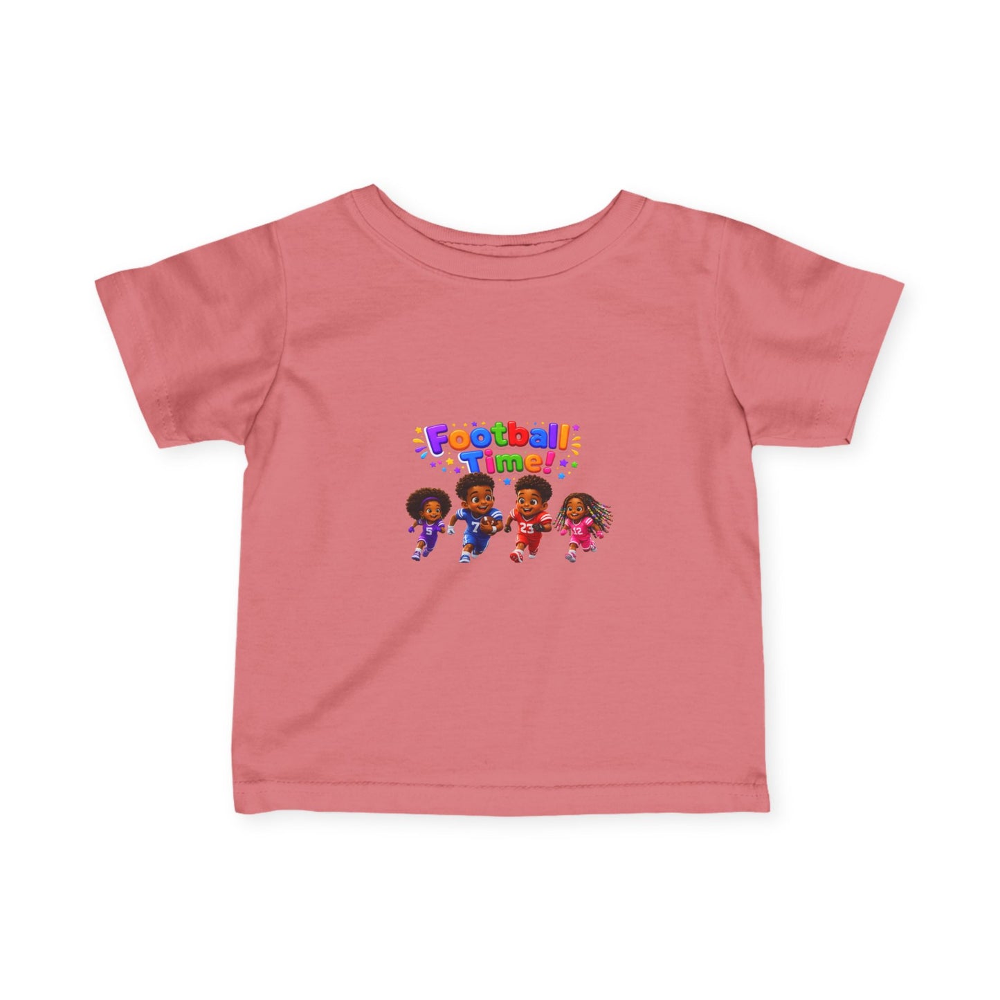 Infant Tee — "Football Time!" Kids Soccer Players Graphic