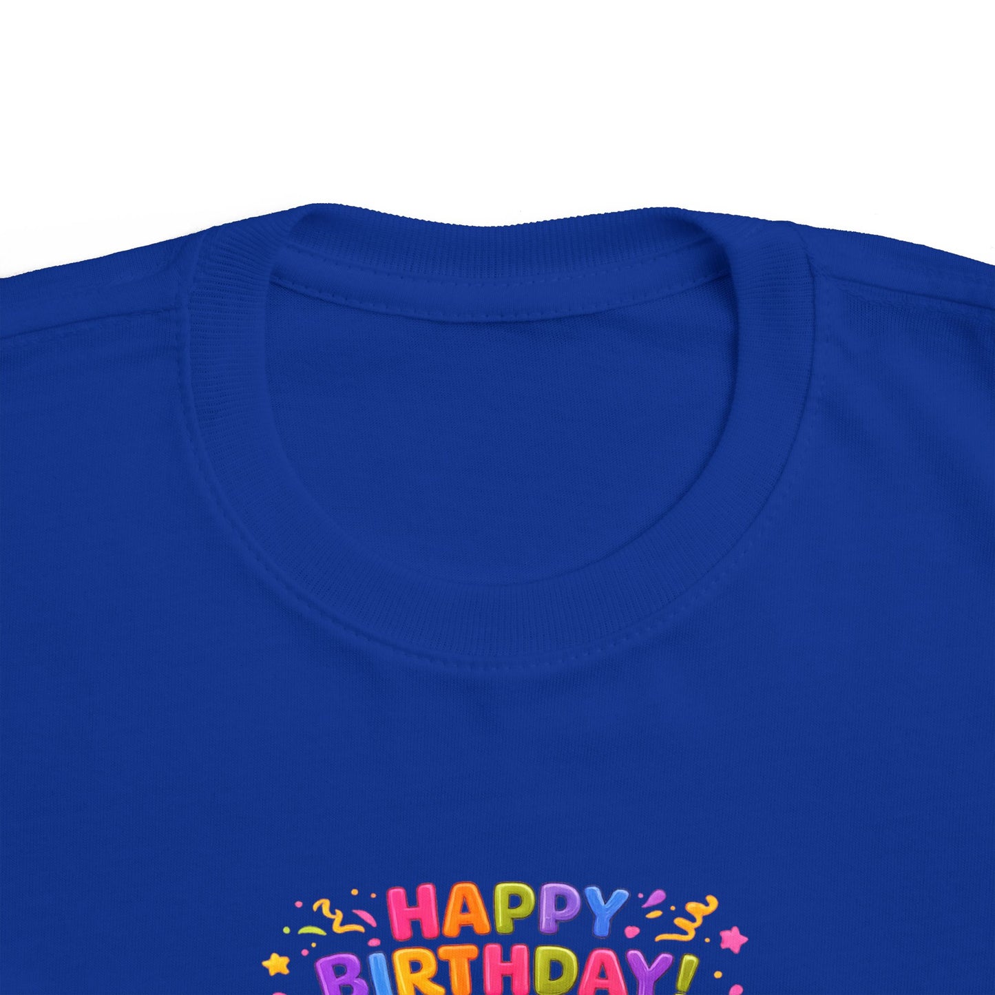 Toddler Birthday Tee — "Happy Birthday 2" Girl Balloon Party Shirt