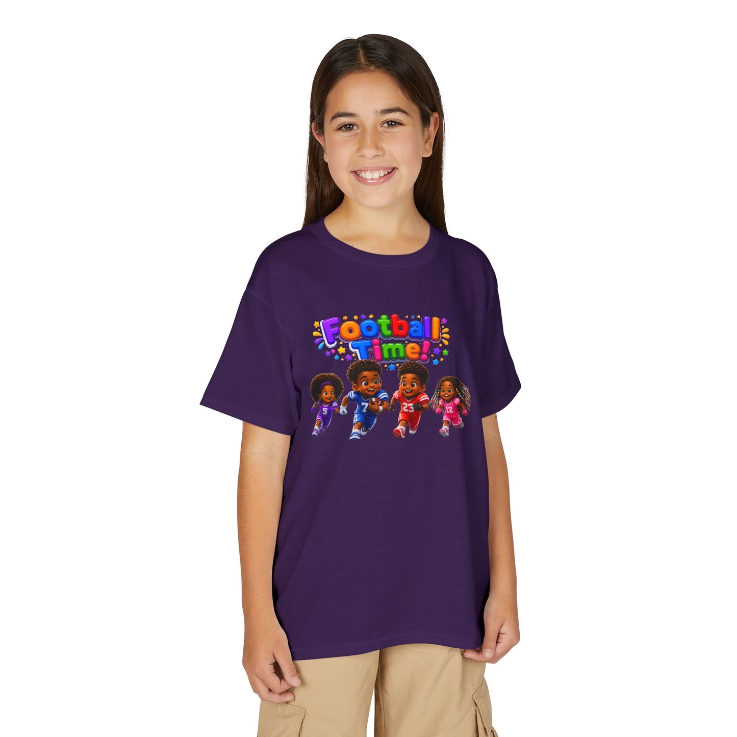 Youth T-Shirt — "Football Time" Kids Graphic Tee