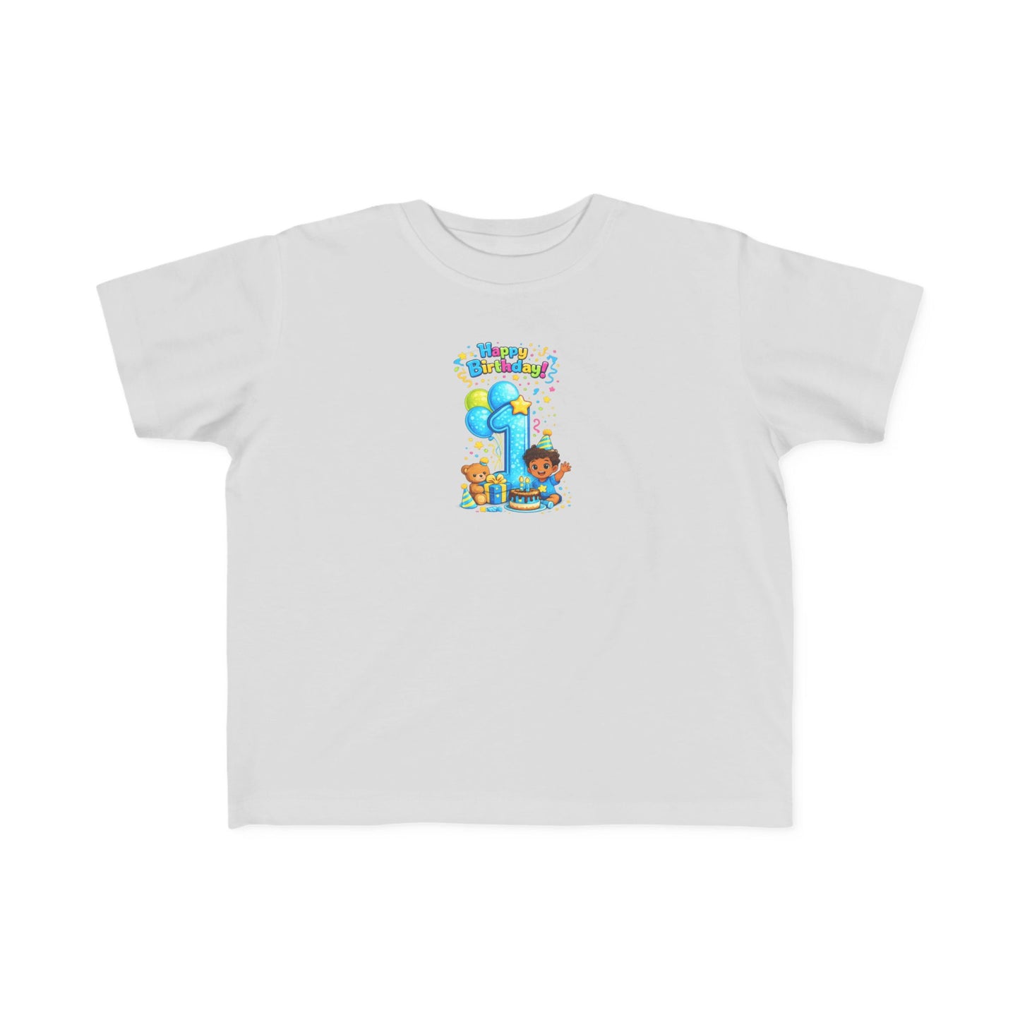 Toddler 1st  Birthday Tee — "Happy Birthday