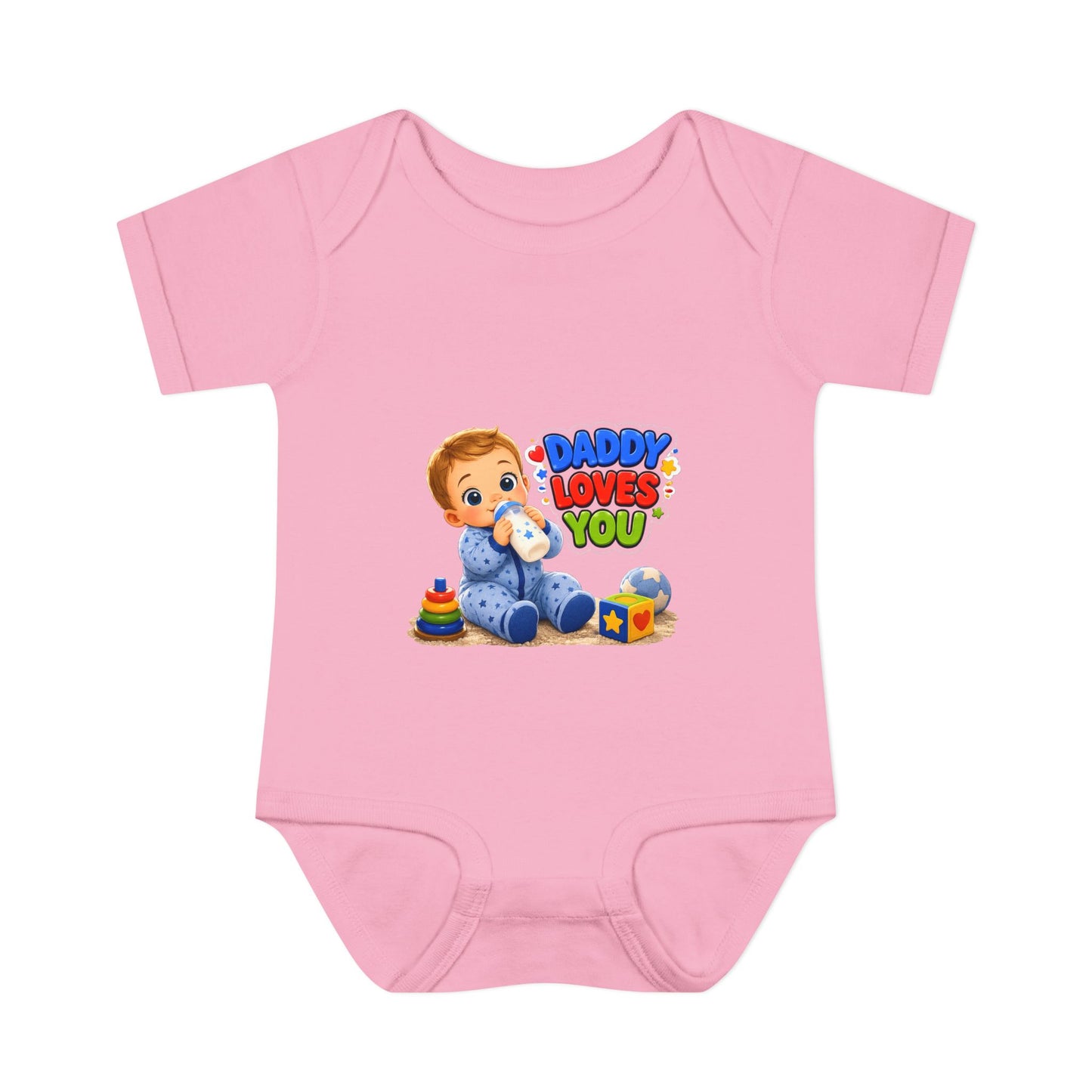 Infant Bodysuit — "Daddy Loves You" Cute Baby Graphic Onesie