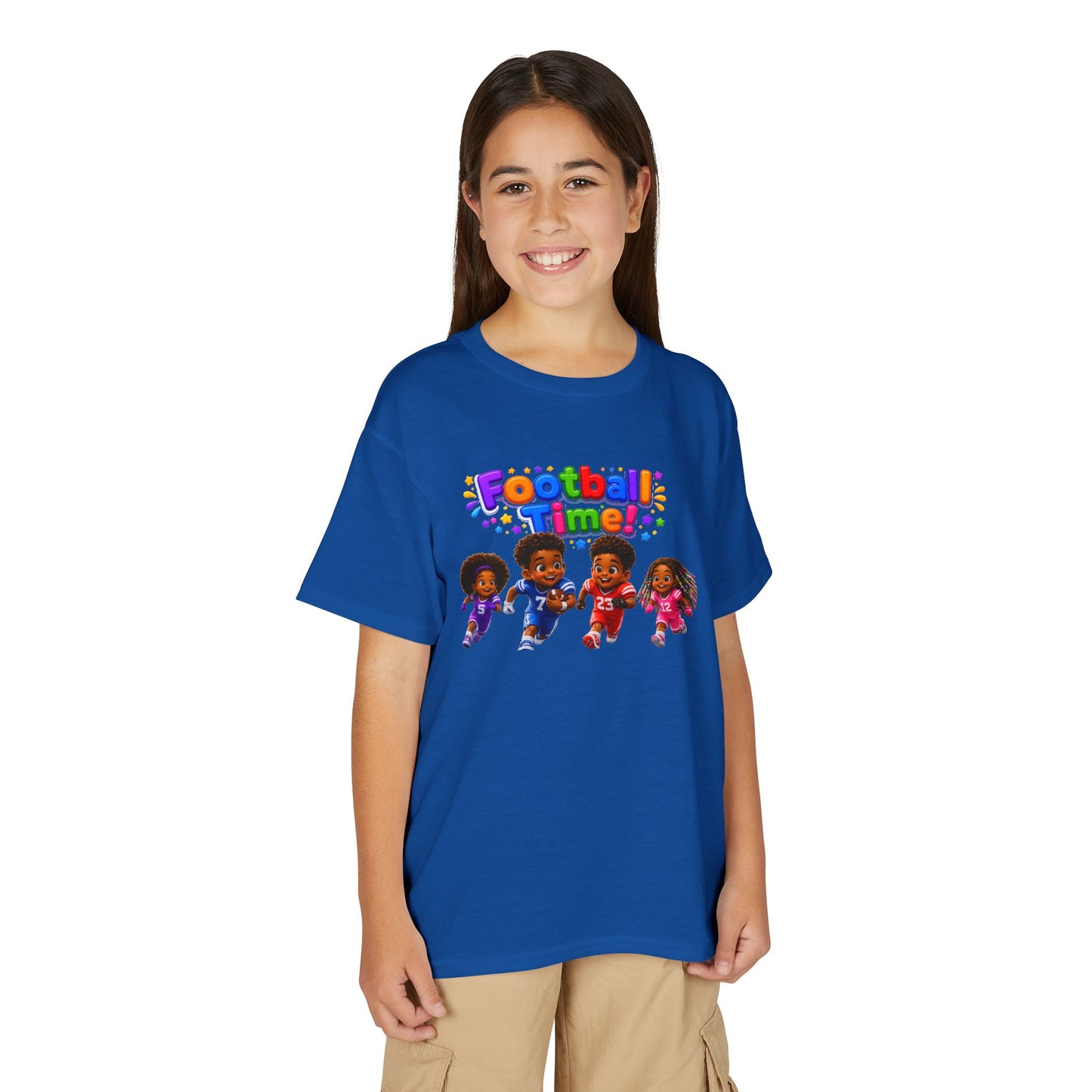 Youth T-Shirt — "Football Time" Kids Graphic Tee