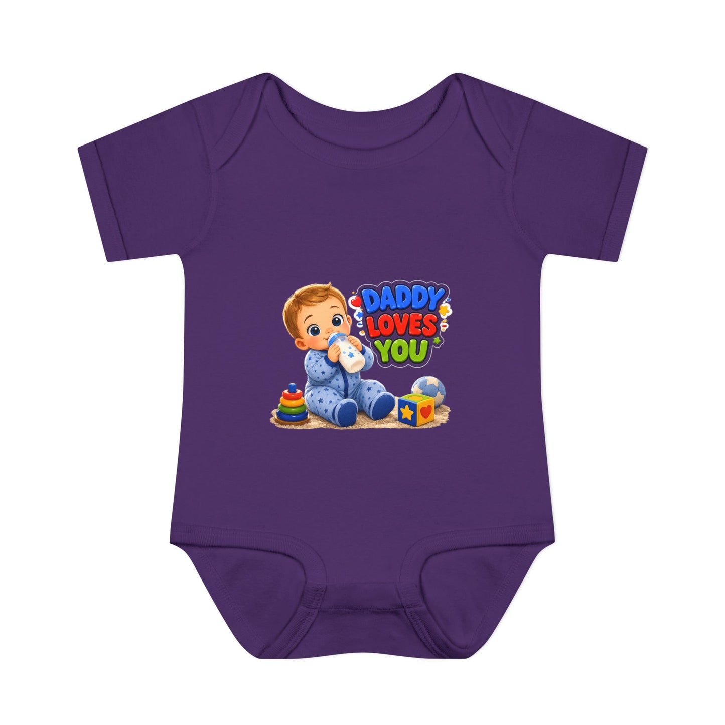 Infant Bodysuit — "Daddy Loves You" Cute Baby Graphic Onesie