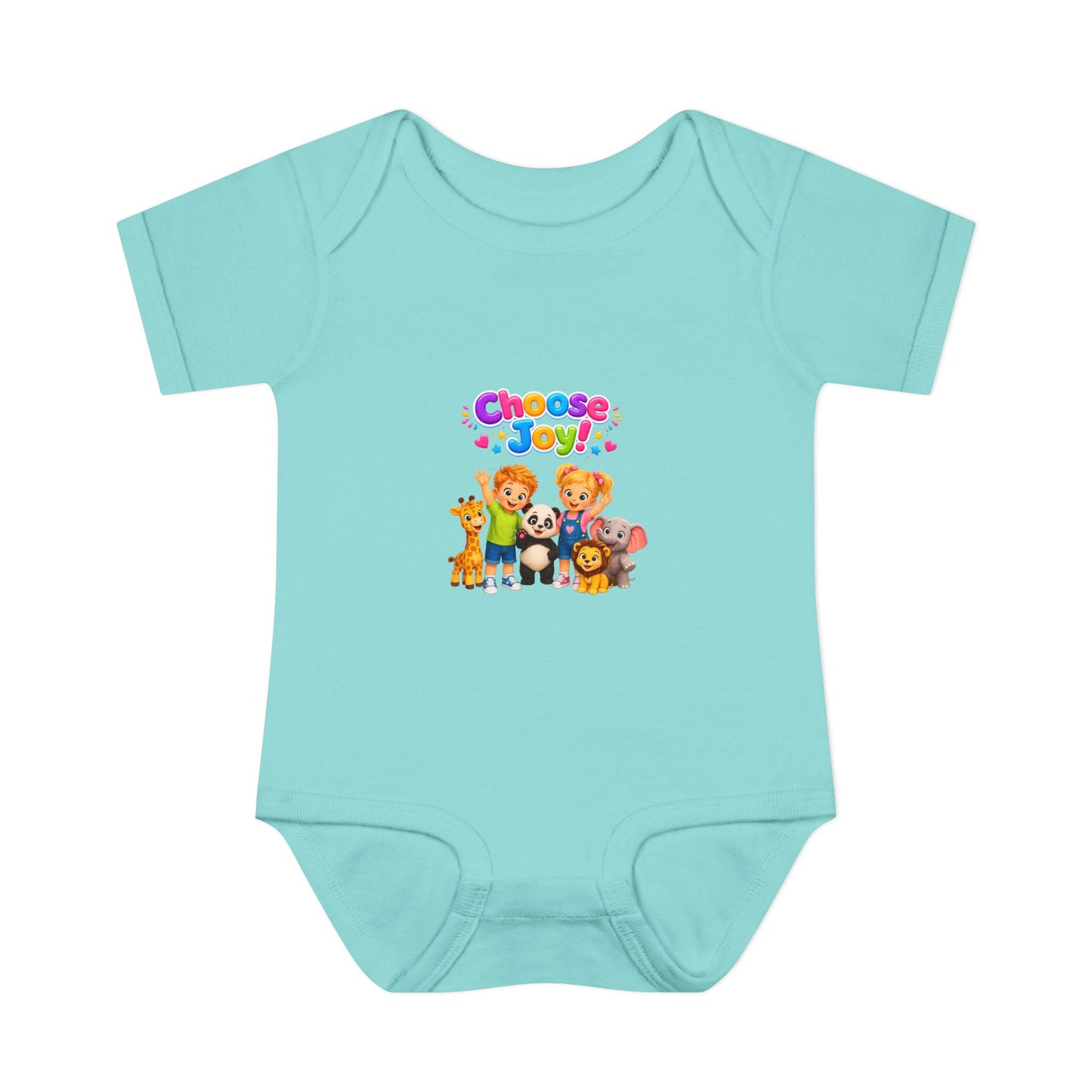 Choose Joy Baby Bodysuit — Cute Animal Crew Infant Onesie