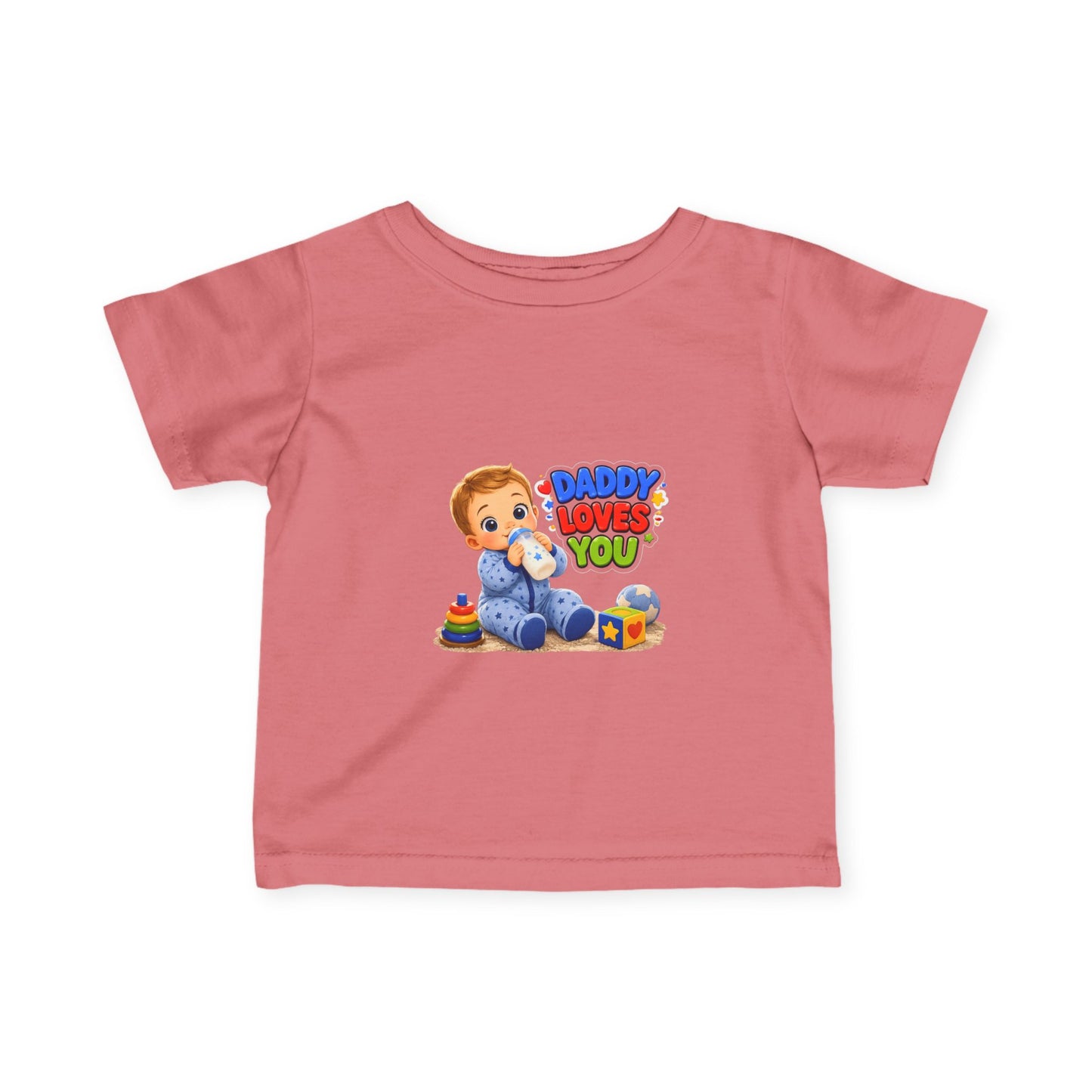 Daddy Loves You Infant Tee — Cute Baby Boy Graphic Shirt