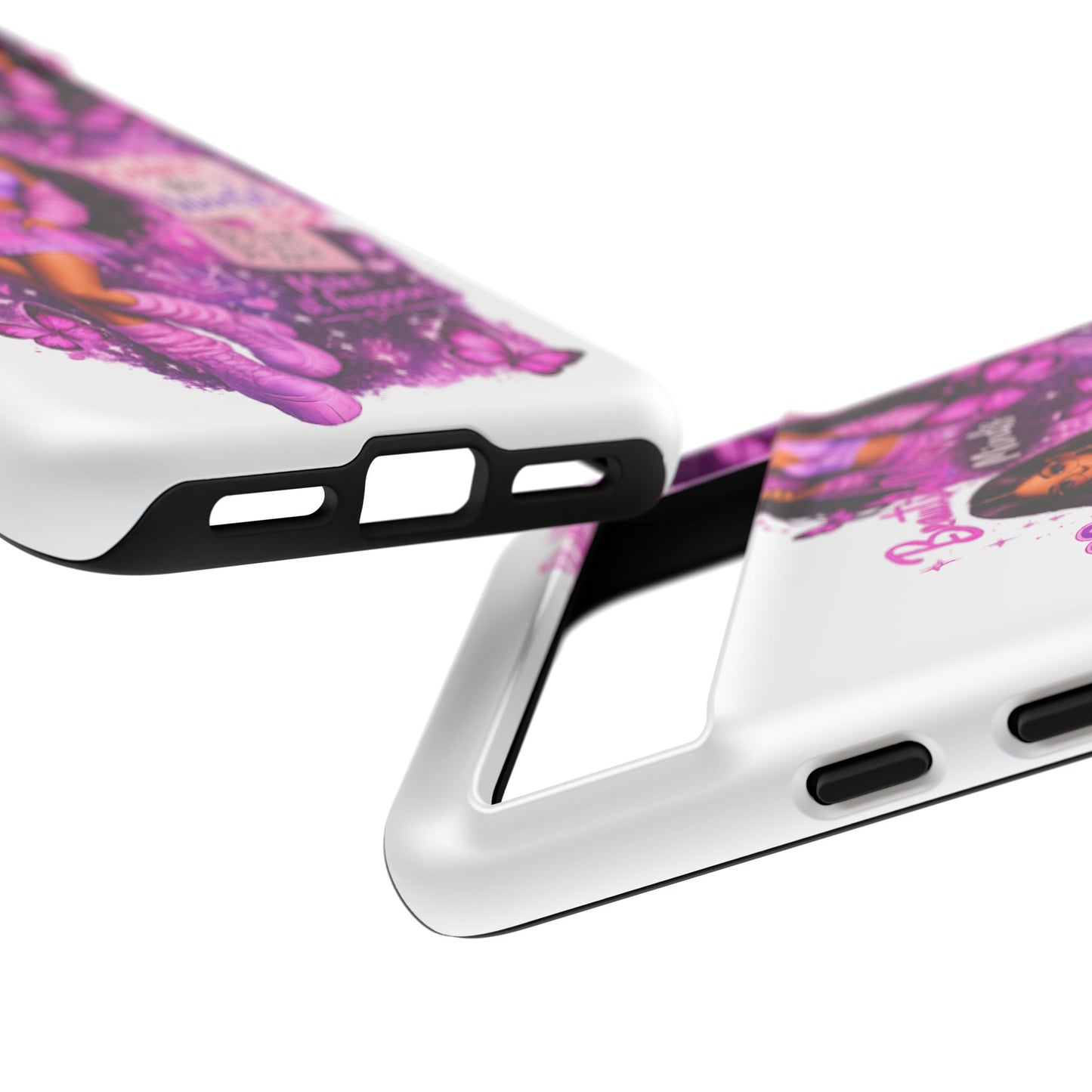 Empowered Girl Phone Case — Pink Butterfly ‘Change the World’ Design