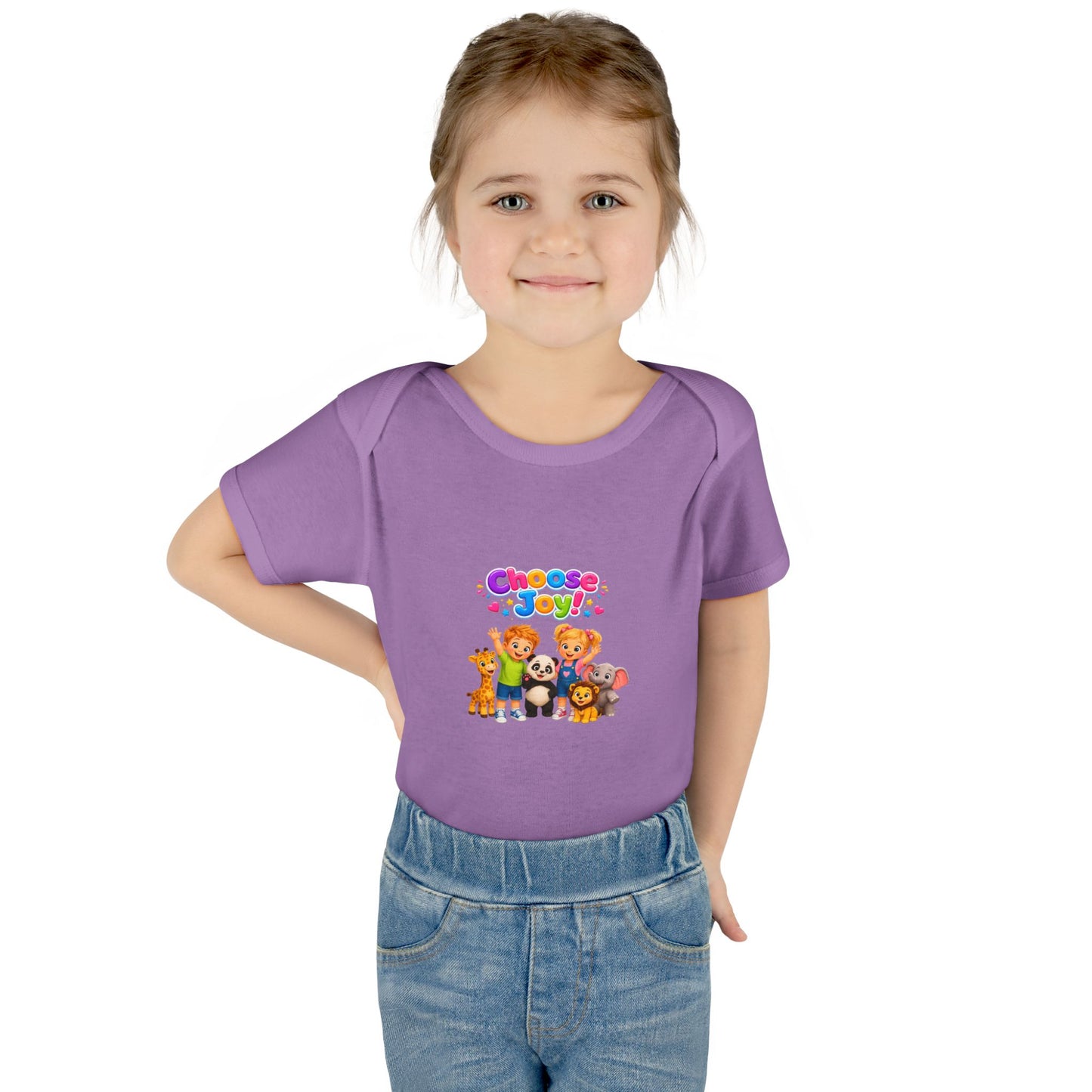 Choose Joy Baby Bodysuit — Cute Animal Crew Infant Onesie