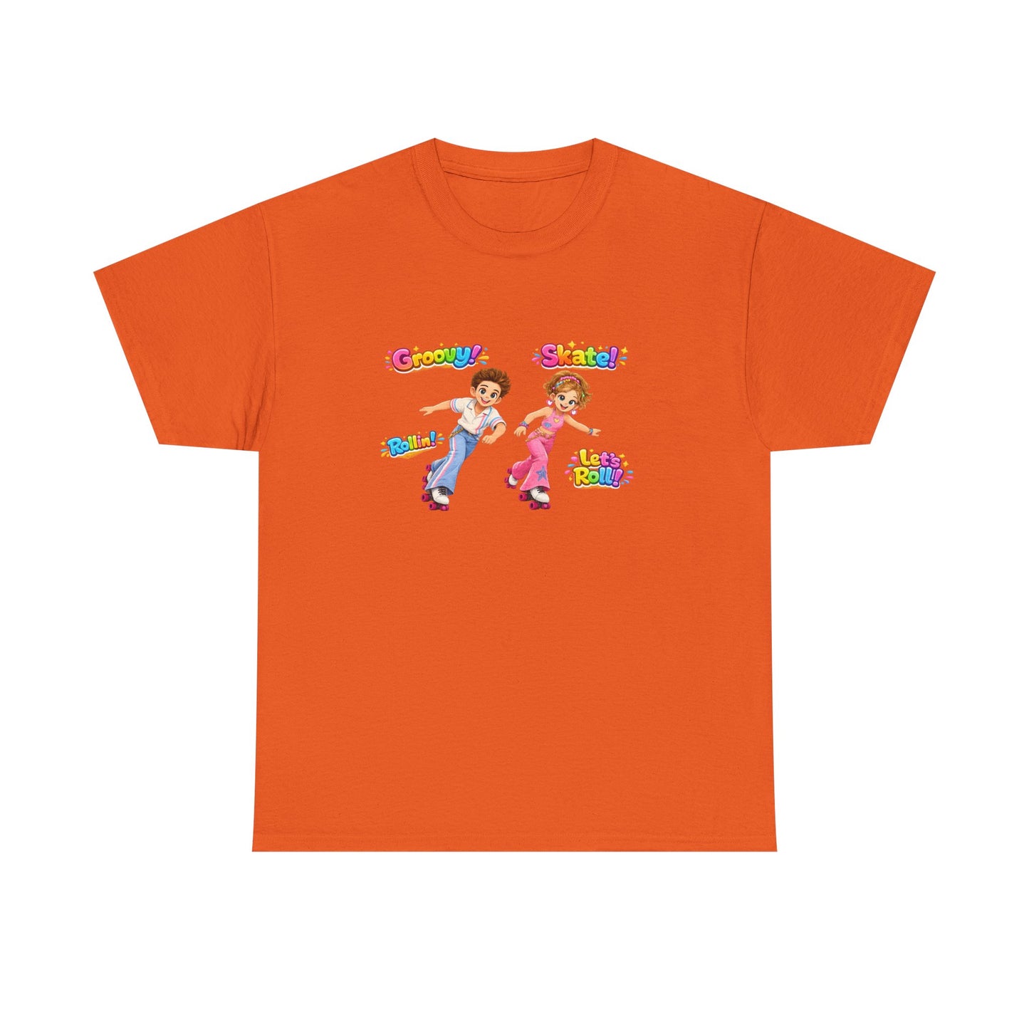 Kids Dance Party T-Shirt — "Groovy! Shake!" Retro Cartoon Kids Tee