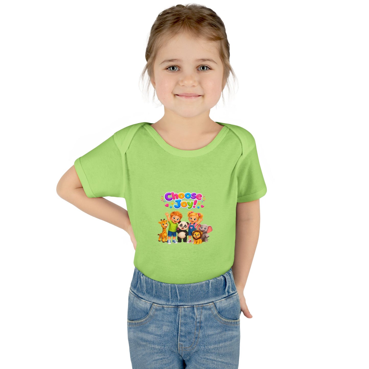 Choose Joy Baby Bodysuit — Cute Animal Crew Infant Onesie