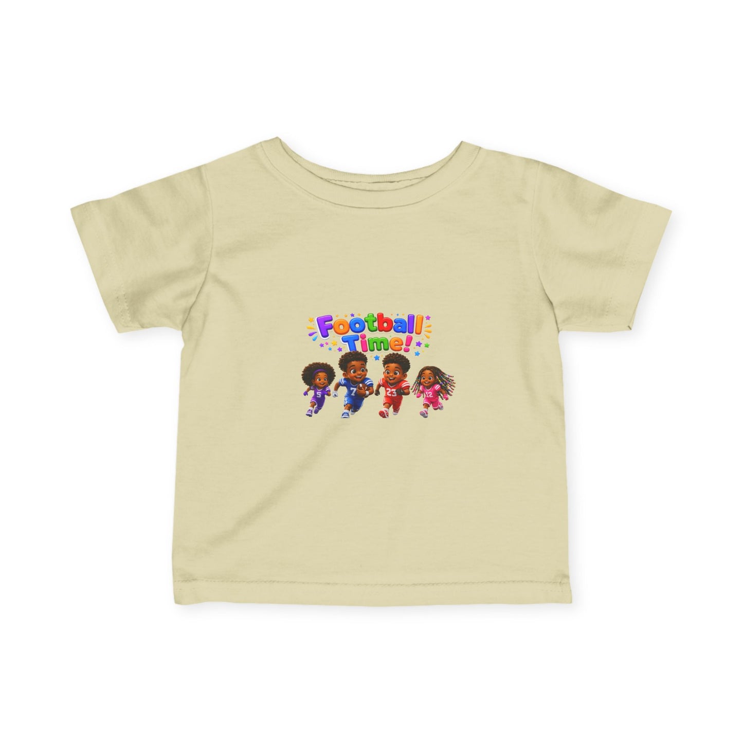 Infant Tee — "Football Time!" Kids Soccer Players Graphic