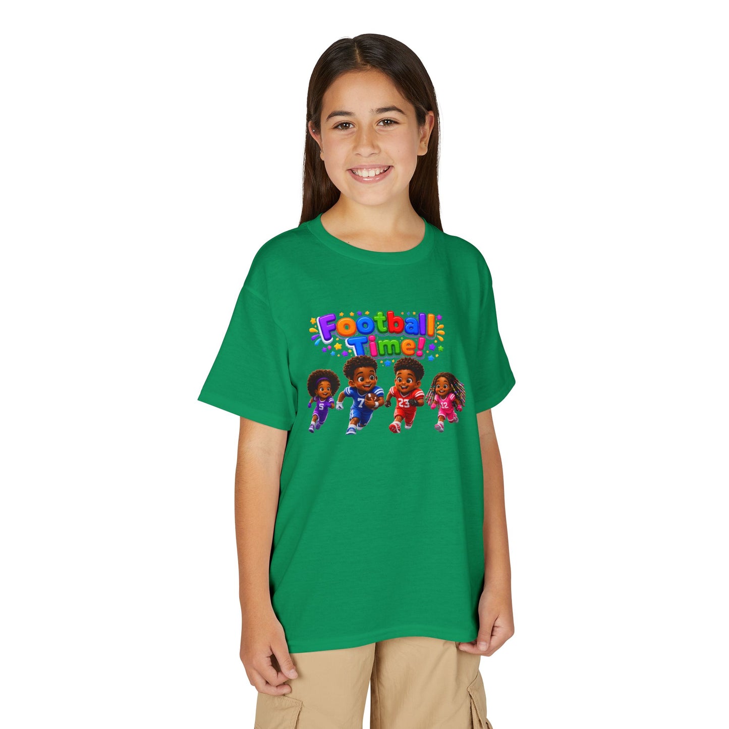 Youth T-Shirt — "Football Time" Kids Graphic Tee