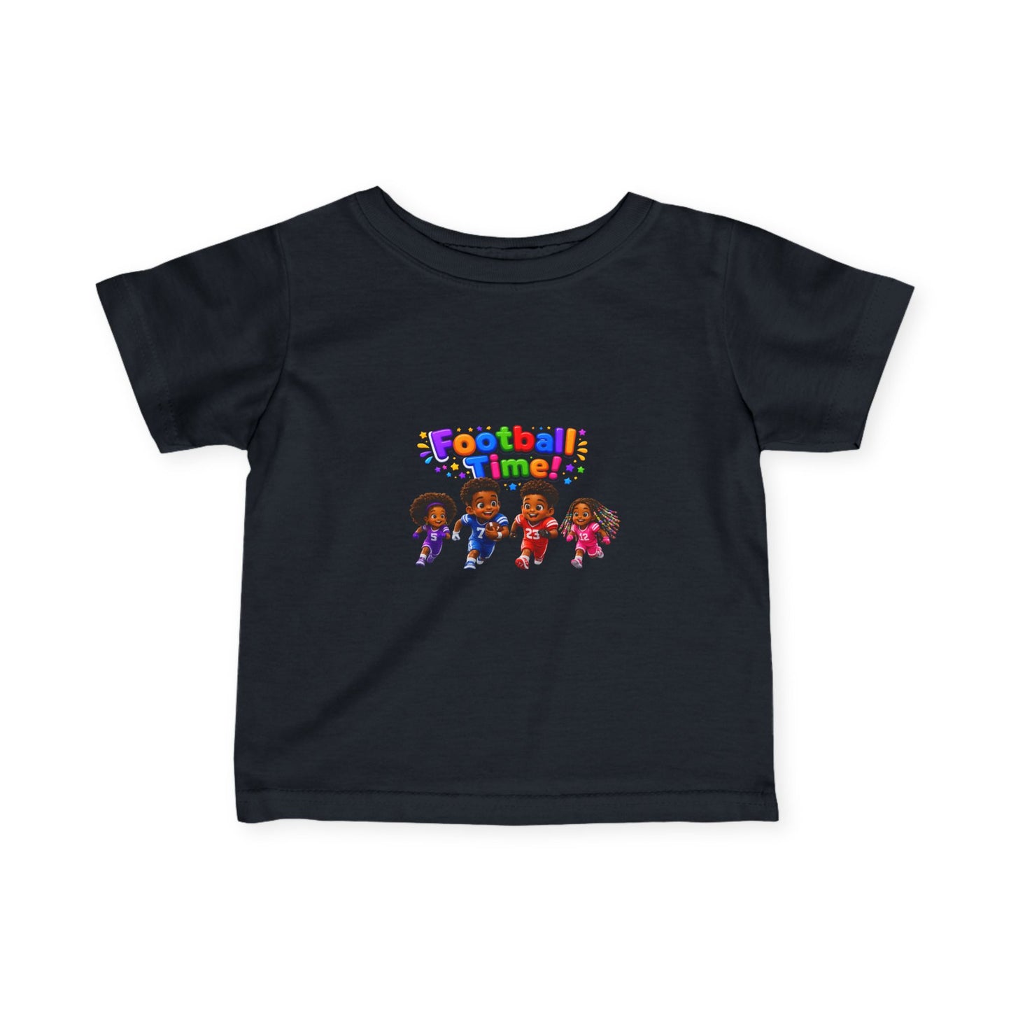 Infant Tee — "Football Time!" Kids Soccer Players Graphic