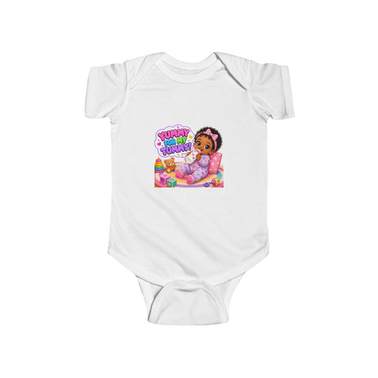 Baby Bodysuit — "Funny Mommy Moments" Cute Doll Playtime Graphic