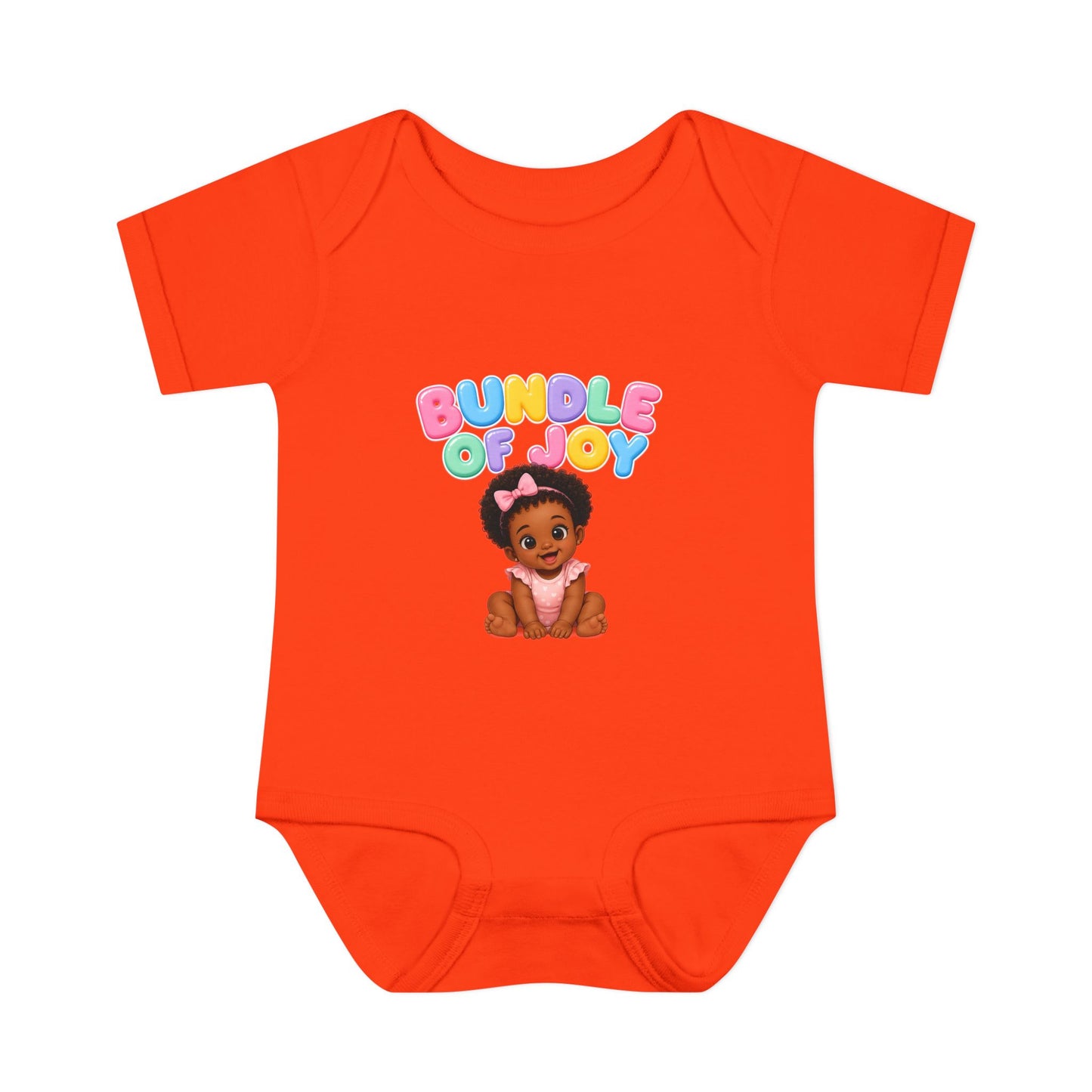 Baby Bodysuit - "Bundle of Joy" Cute African American Baby Graphic