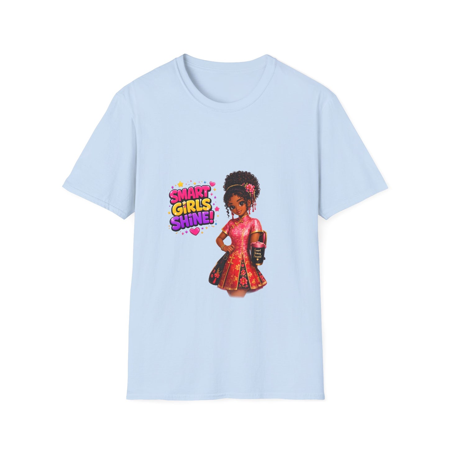 Smart Girls Shine! T-Shirt — Empowering Girl Power Graphic Tee