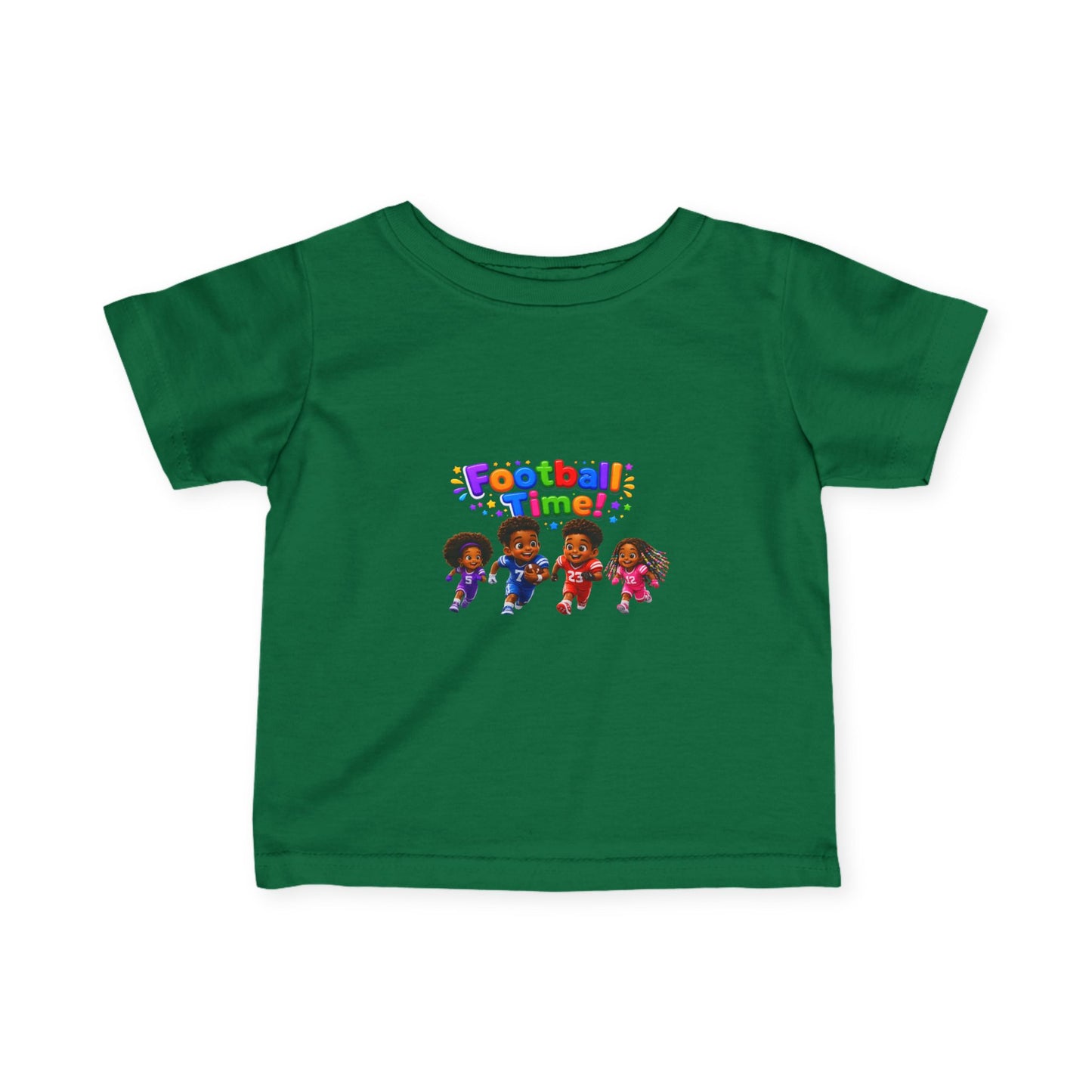 Infant Tee — "Football Time!" Kids Soccer Players Graphic