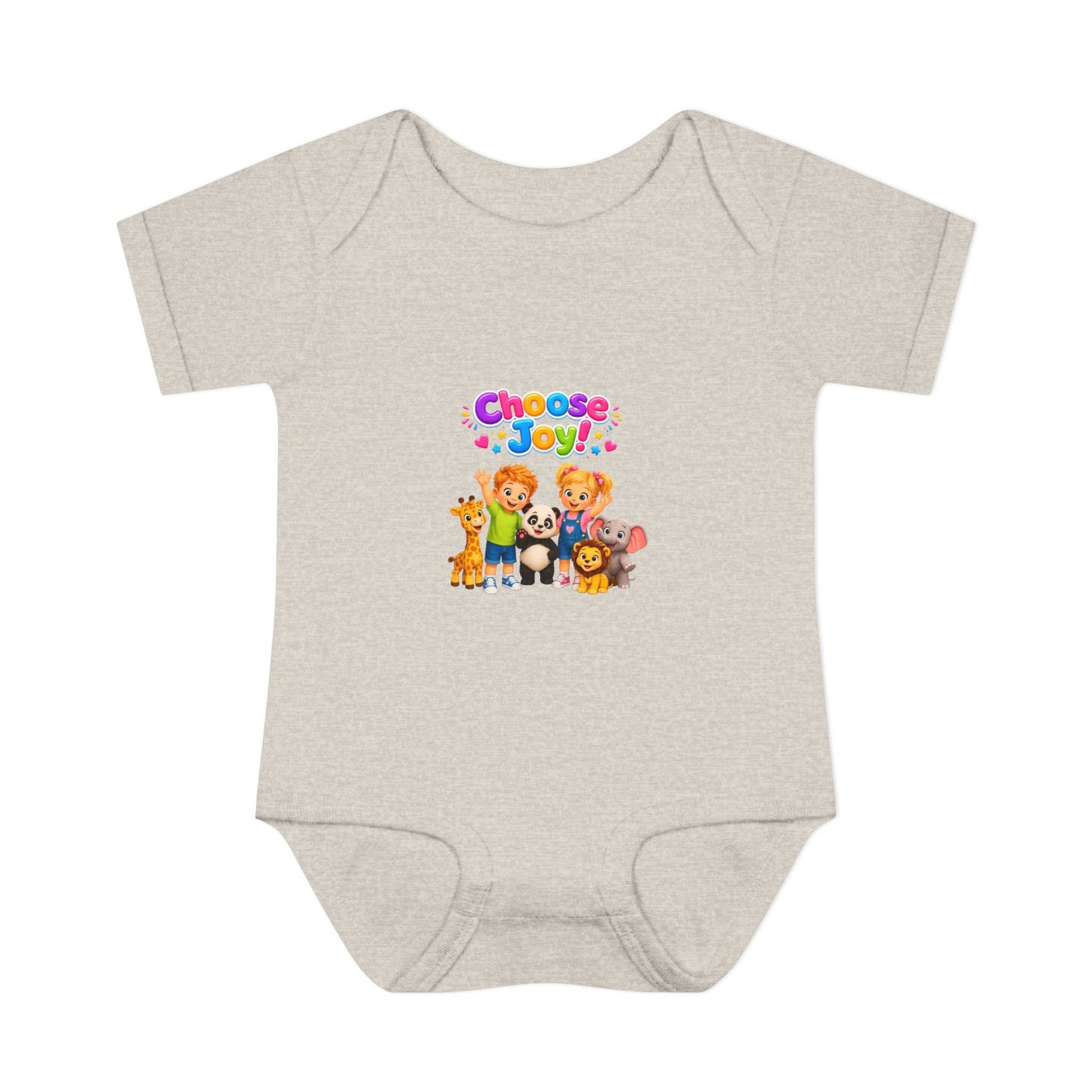 Choose Joy Baby Bodysuit — Cute Animal Crew Infant Onesie