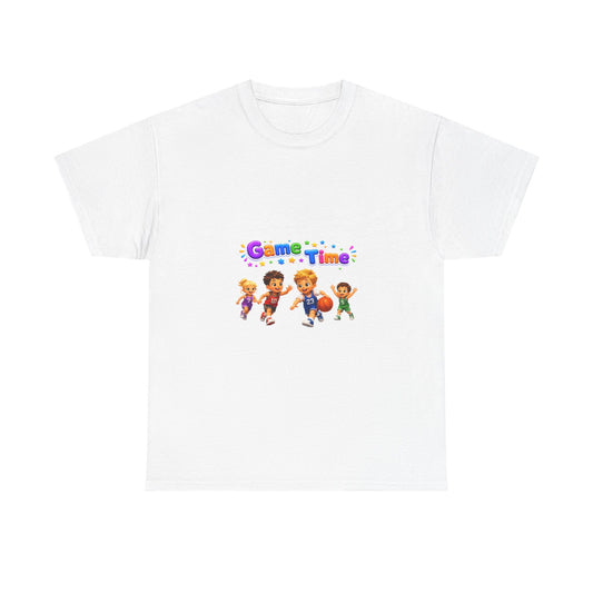 Kids' Game Time T‑Shirt — Playful Cartoon Children Design