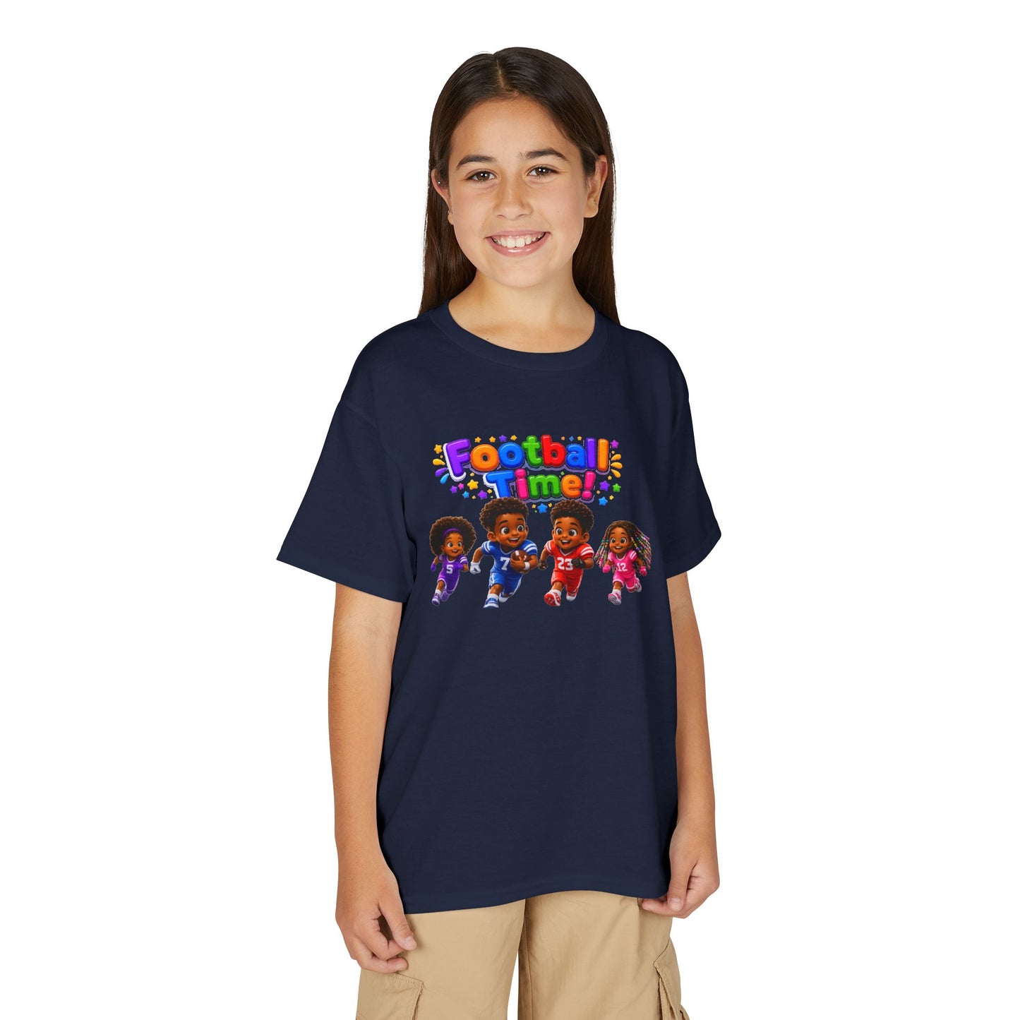 Youth T-Shirt — "Football Time" Kids Graphic Tee