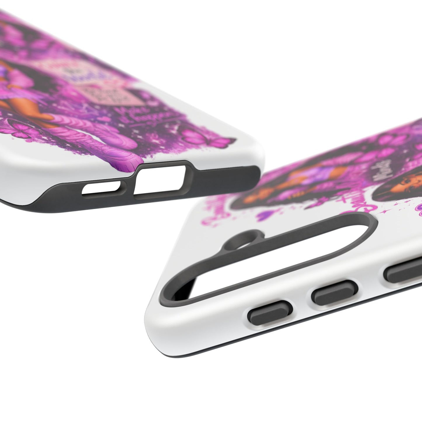 Empowered Girl Phone Case — Pink Butterfly ‘Change the World’ Design