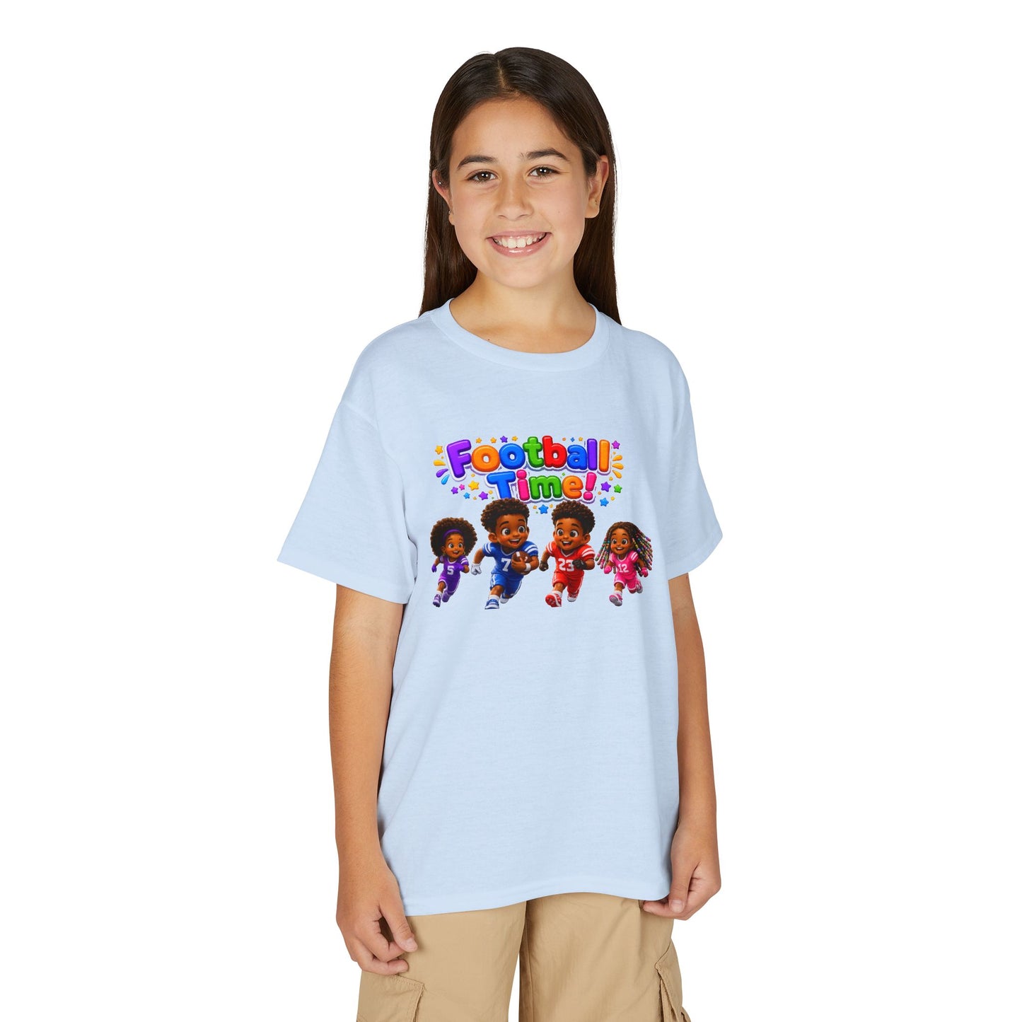 Youth T-Shirt — "Football Time" Kids Graphic Tee