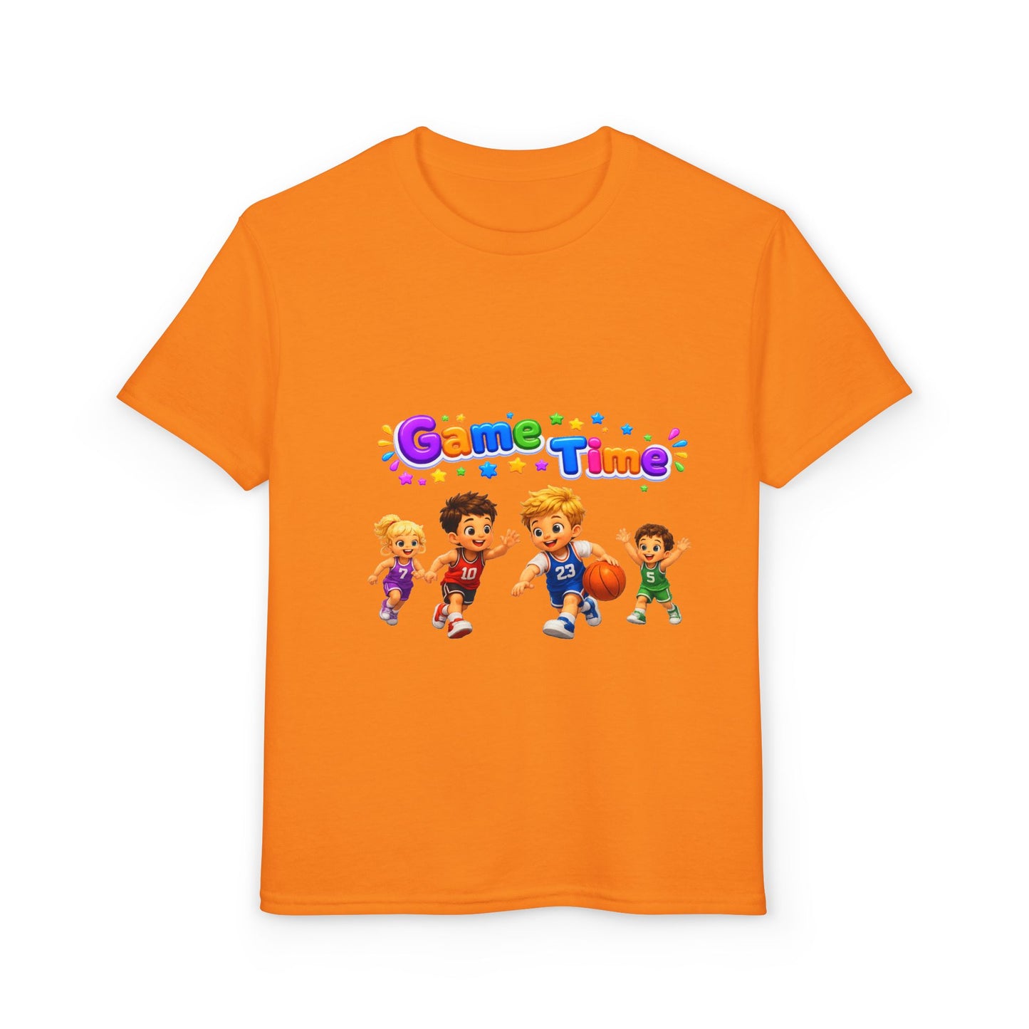 Kids T-Shirt — "Game Time" Playful Sports Graphic Tee for Boys & Girls