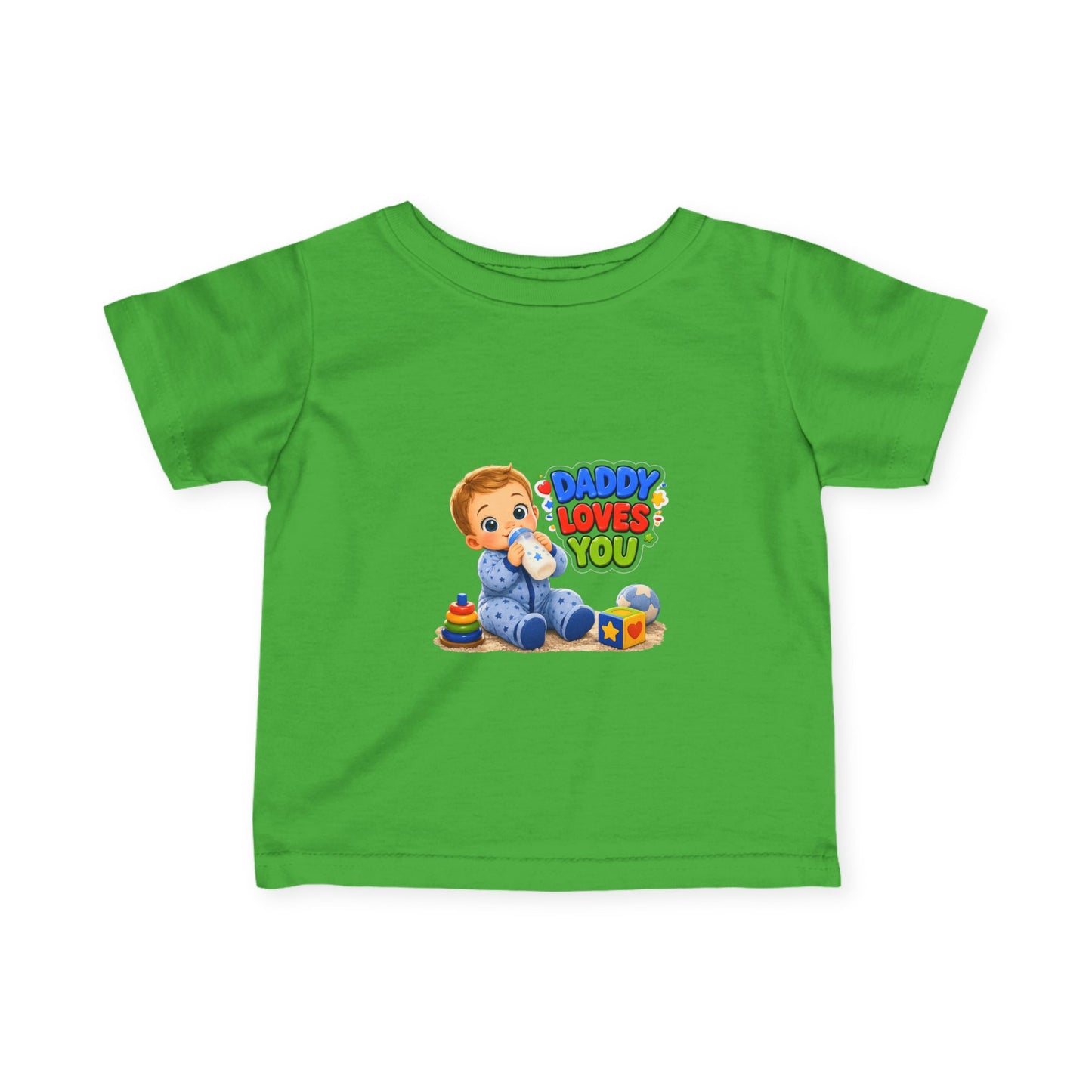 Daddy Loves You Infant Tee — Cute Baby Boy Graphic Shirt