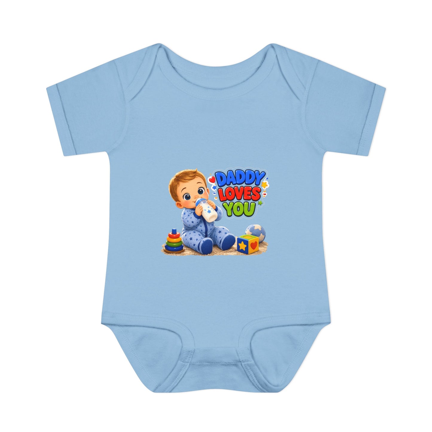 Infant Bodysuit — "Daddy Loves You" Cute Baby Graphic Onesie