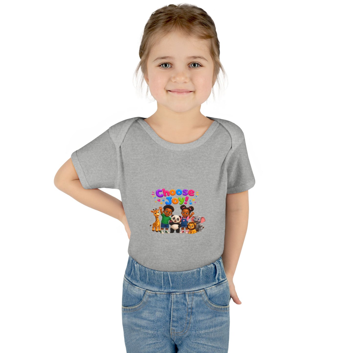 Choose Joy! Baby Bodysuit — Cute Animal Crew Infant Onesie