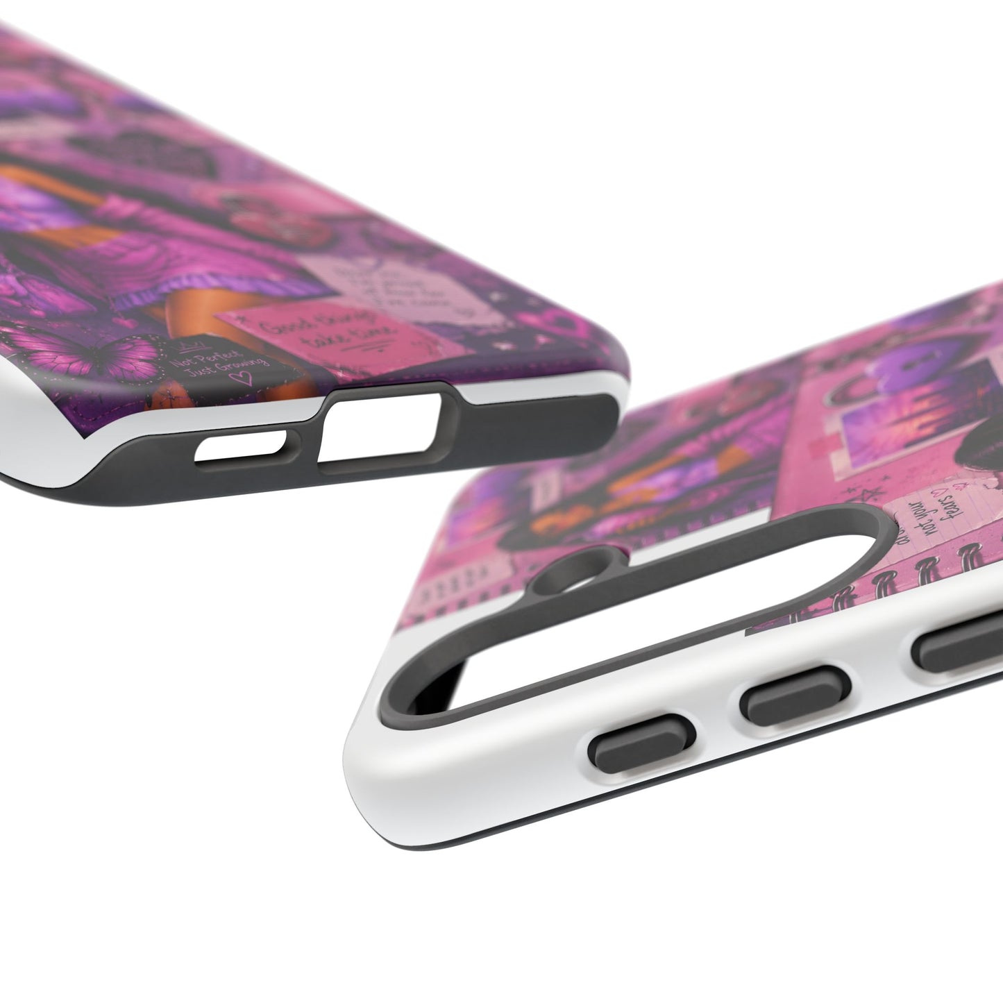 Purple Aesthetic Phone Case — Girl Collage 'Choose Yourself' Design