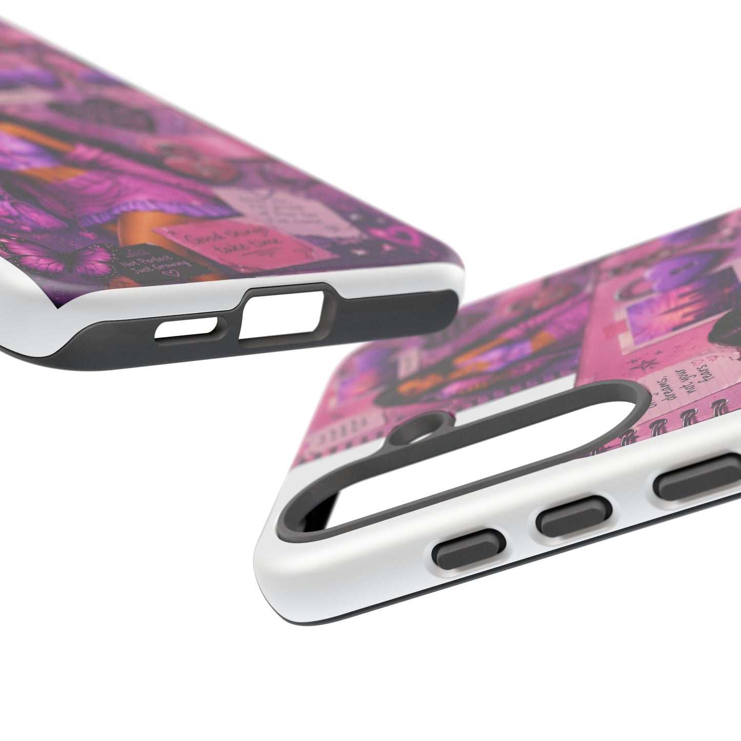 Purple Aesthetic Phone Case — Girl Collage 'Choose Yourself' Design