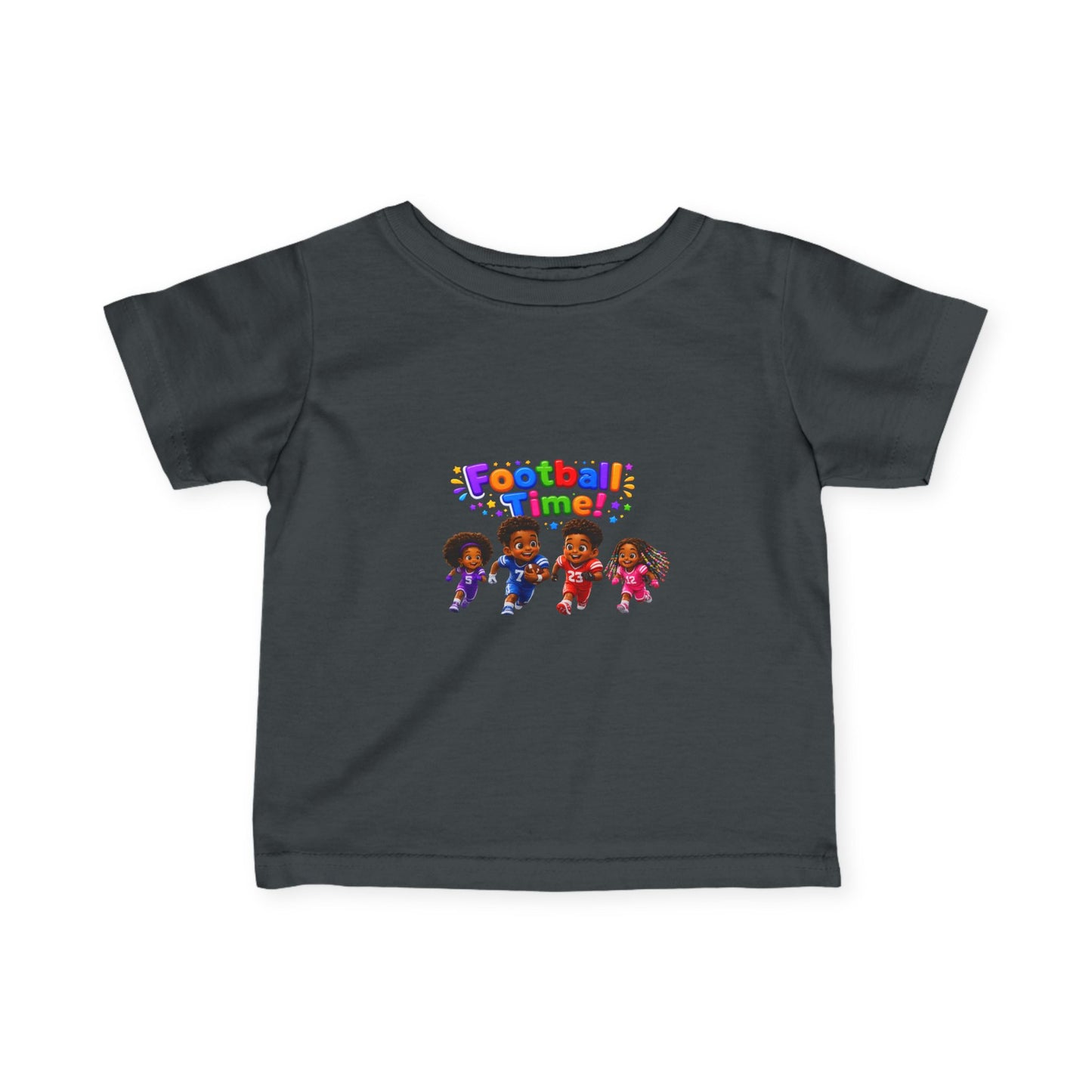 Infant Tee — "Football Time!" Kids Soccer Players Graphic