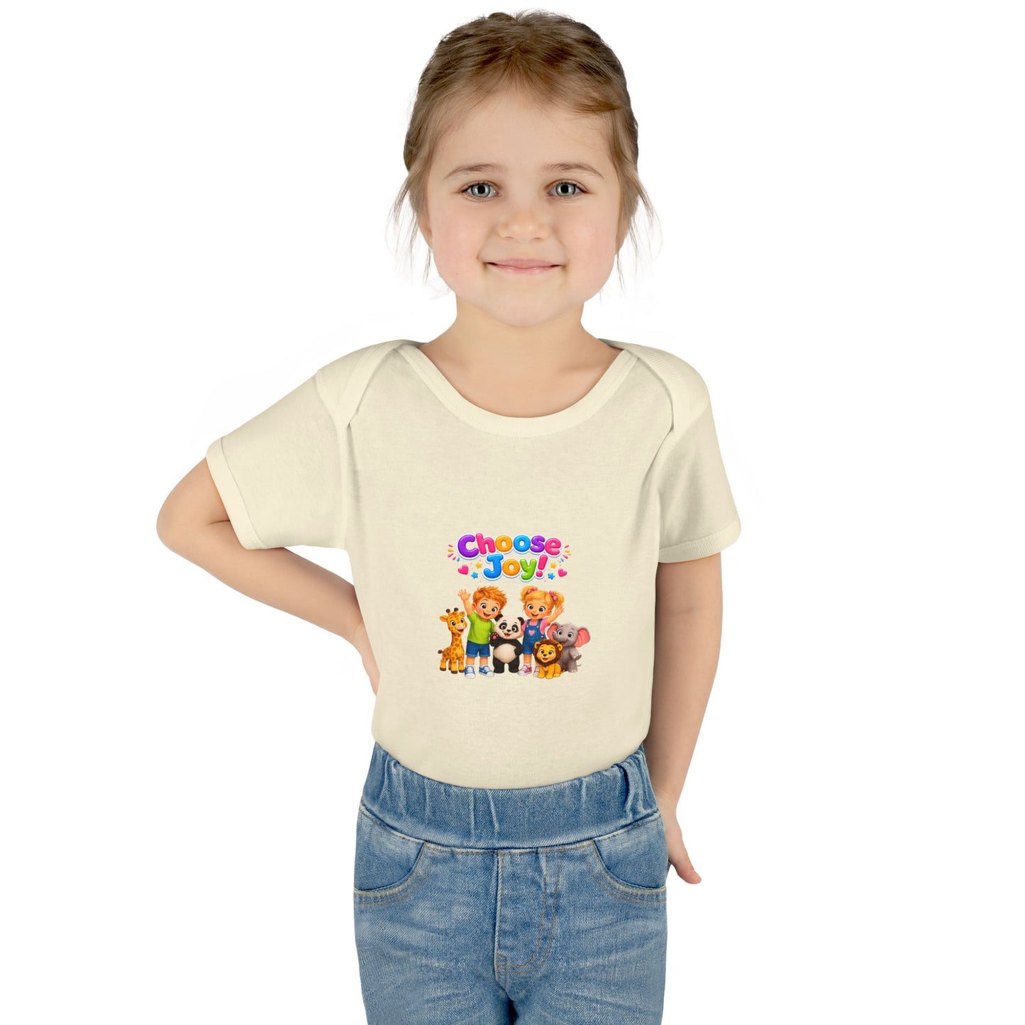 Choose Joy Baby Bodysuit — Cute Animal Crew Infant Onesie